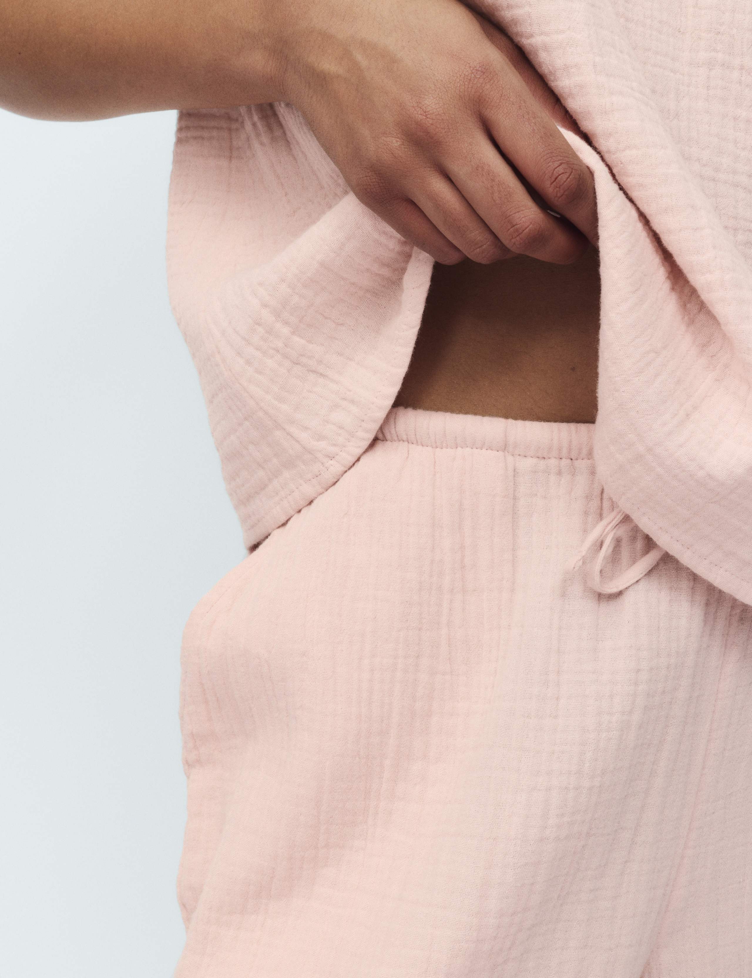 Pure Cotton Muslin Cami Pyjama Set 3 of 6