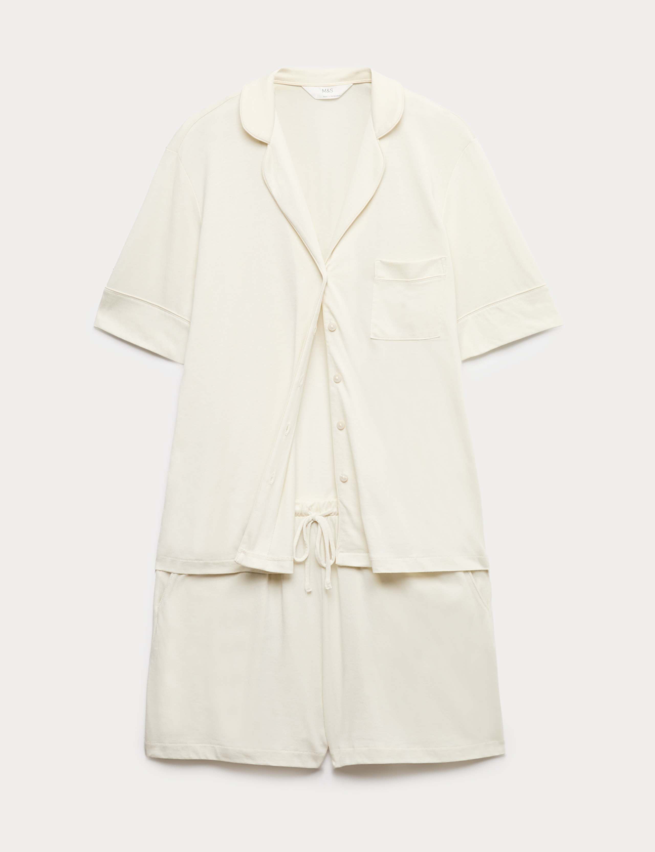 Cotton Modal Revere Shortie Pyjama Set 2 of 6