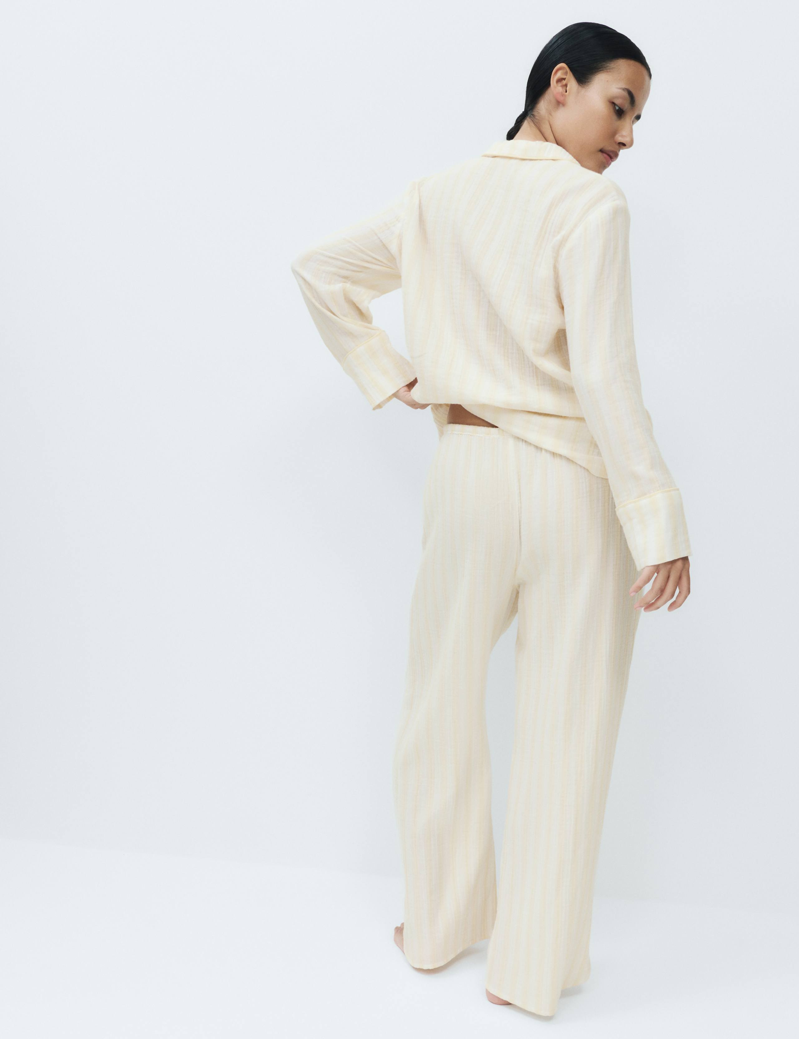 Muslin Striped Revere Pyjama Set 4 of 6