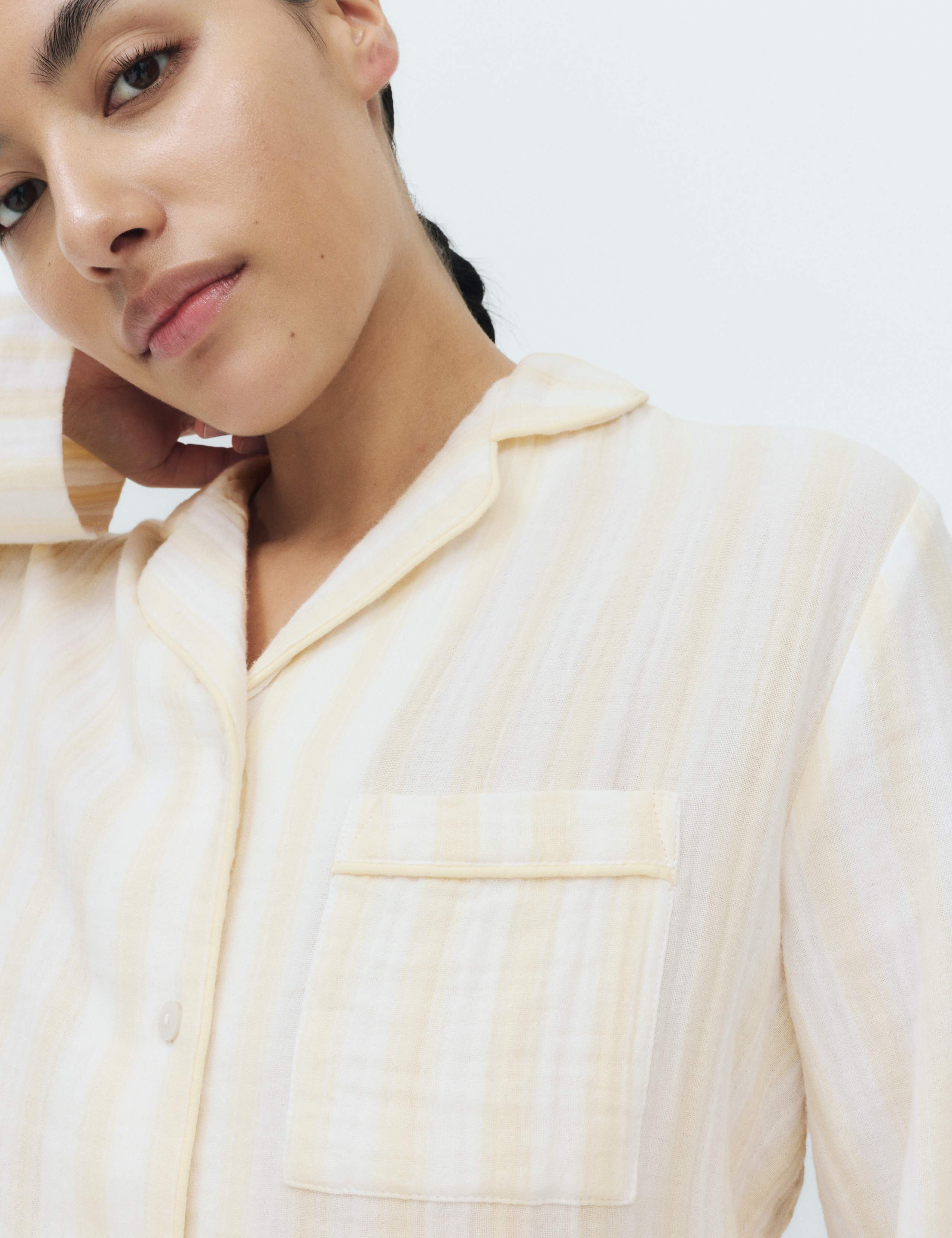 Muslin Striped Revere Pyjama Set 5 of 6