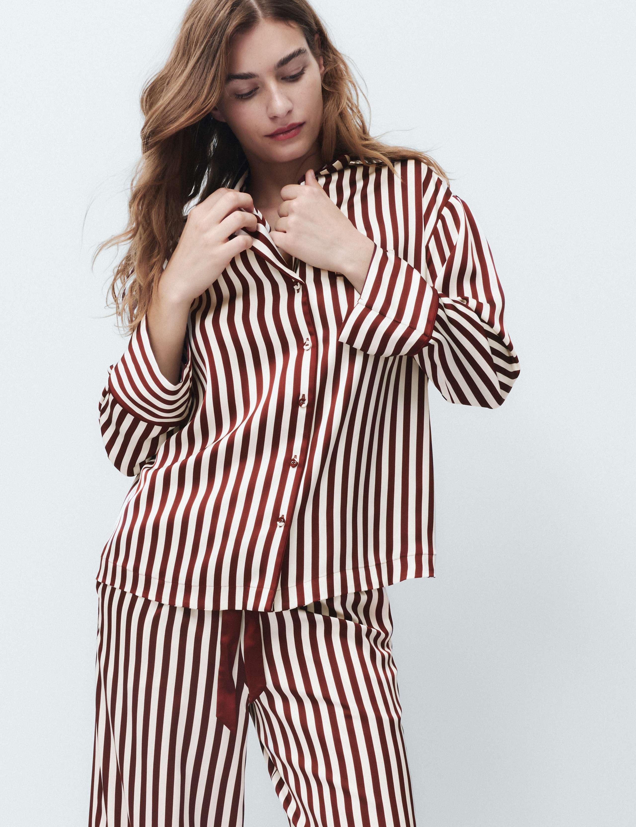 Dream Satin™ Striped Revere Pyjama Set 4 of 7