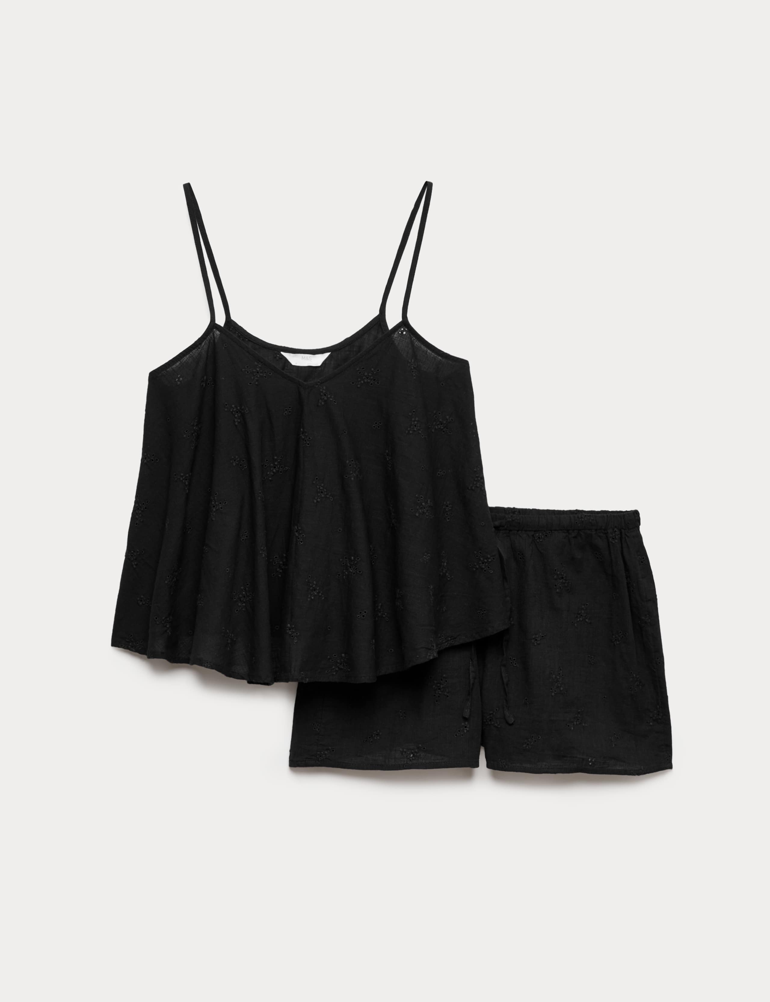 Pure Cotton Voile Embroidered Shortie Set 2 of 5