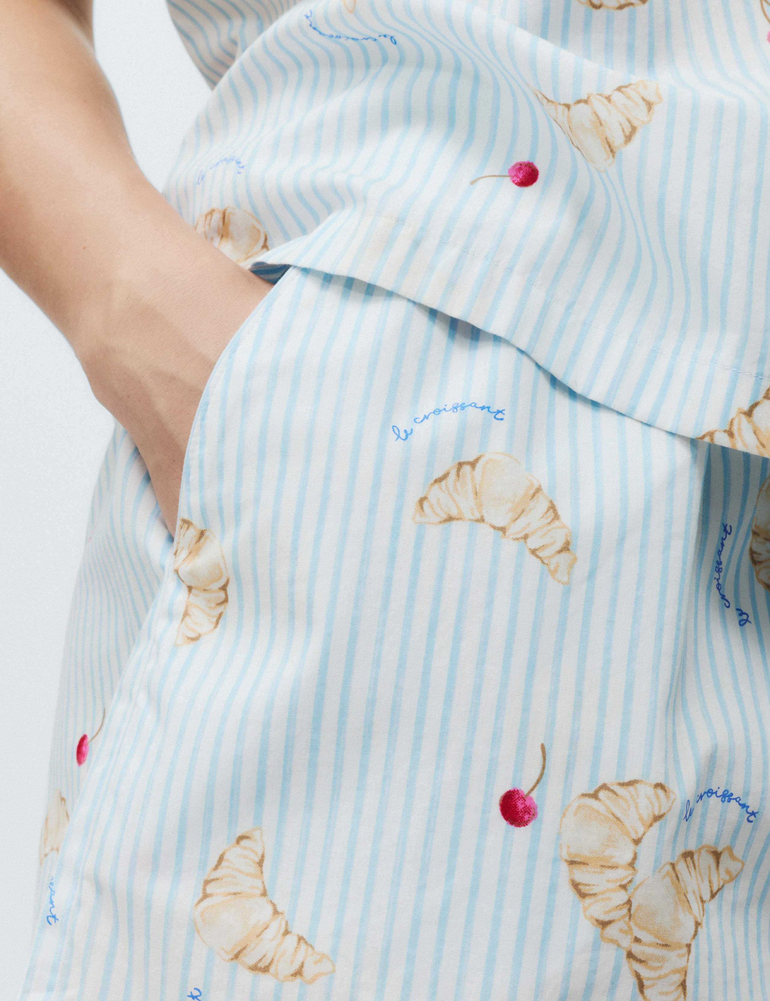 Pure Cotton Printed Shortie Set 6 of 7