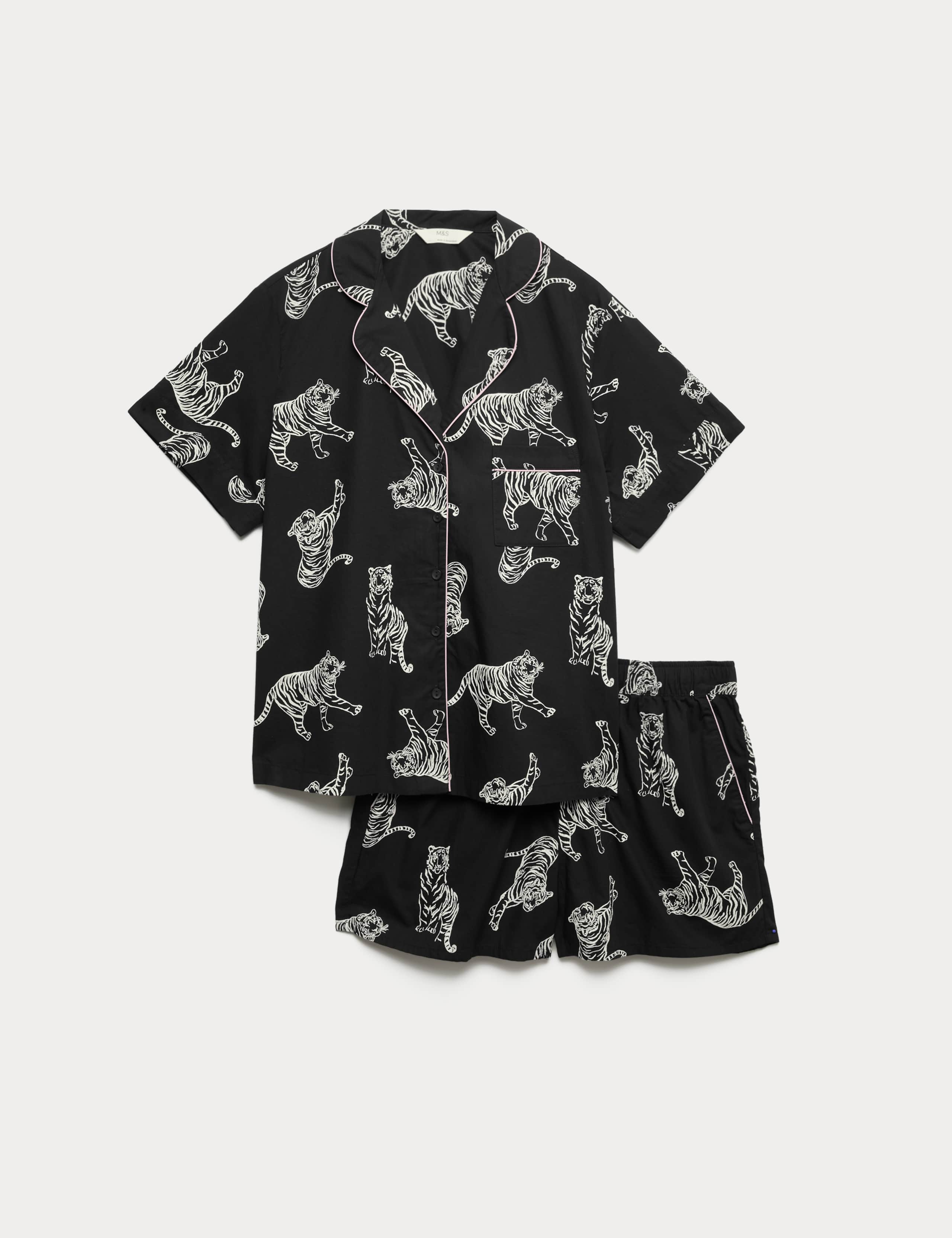 Pure Cotton Printed Shortie Set 2 of 6