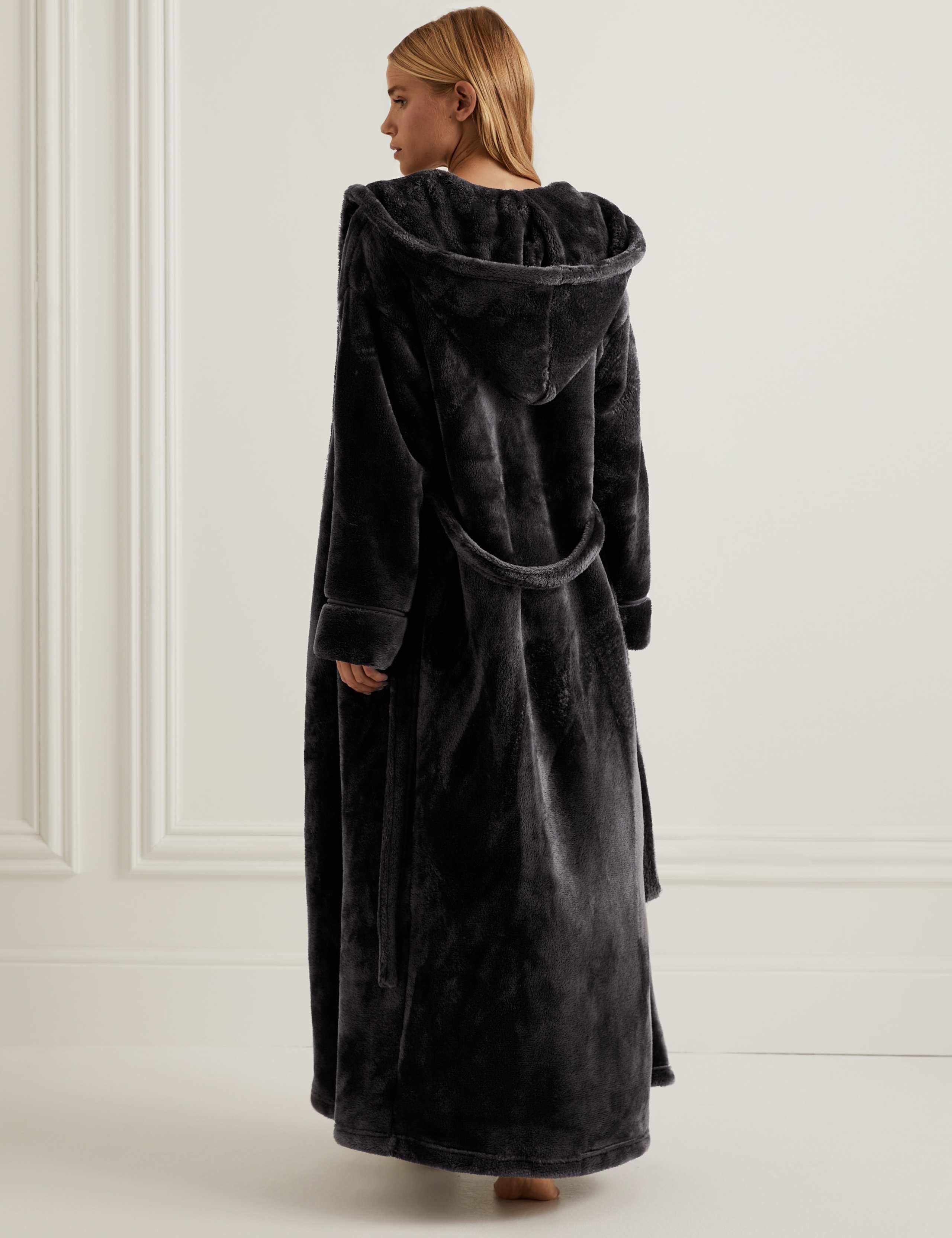Fleece Hooded Dressing Gown 5 of 6