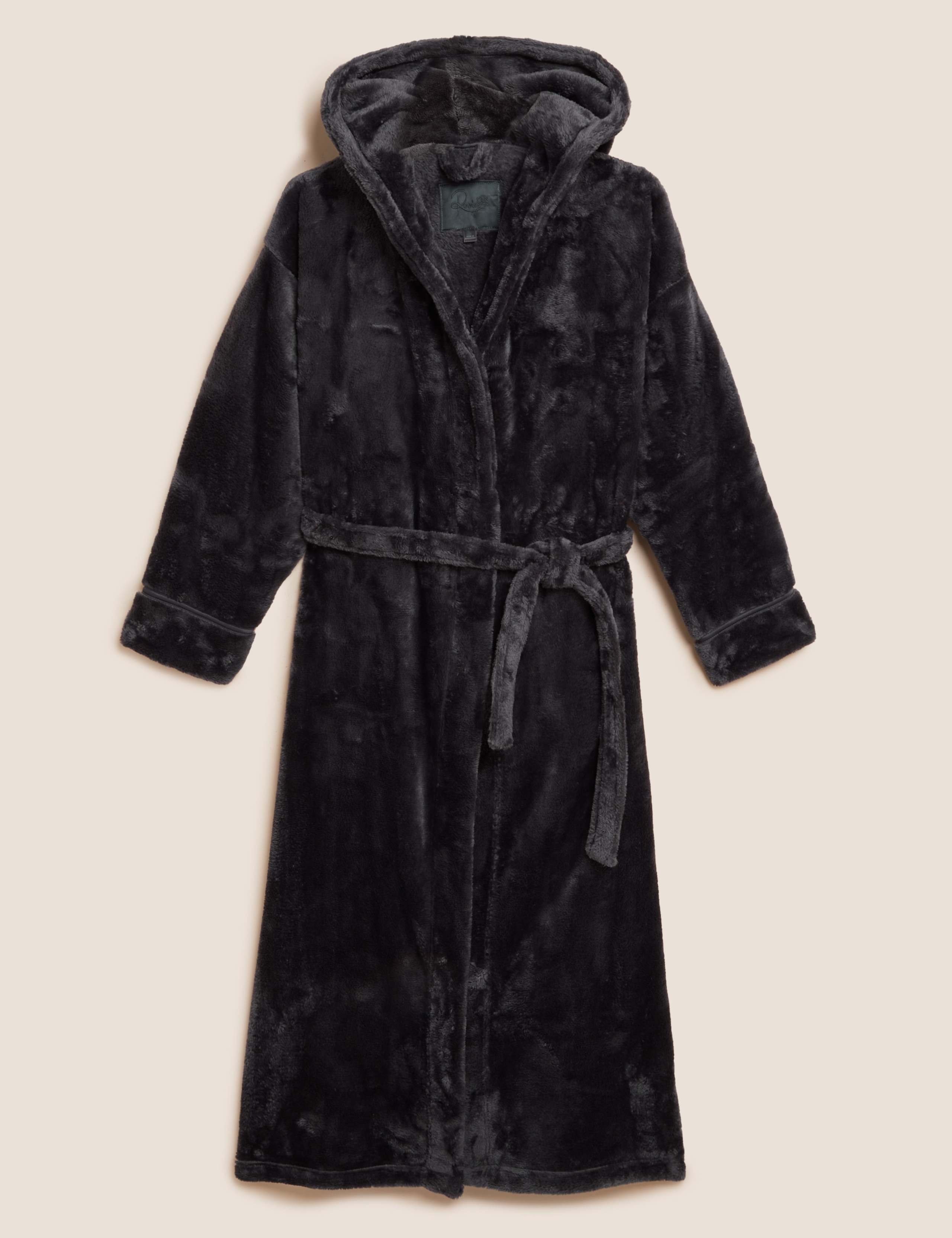 Fleece Hooded Dressing Gown 2 of 6