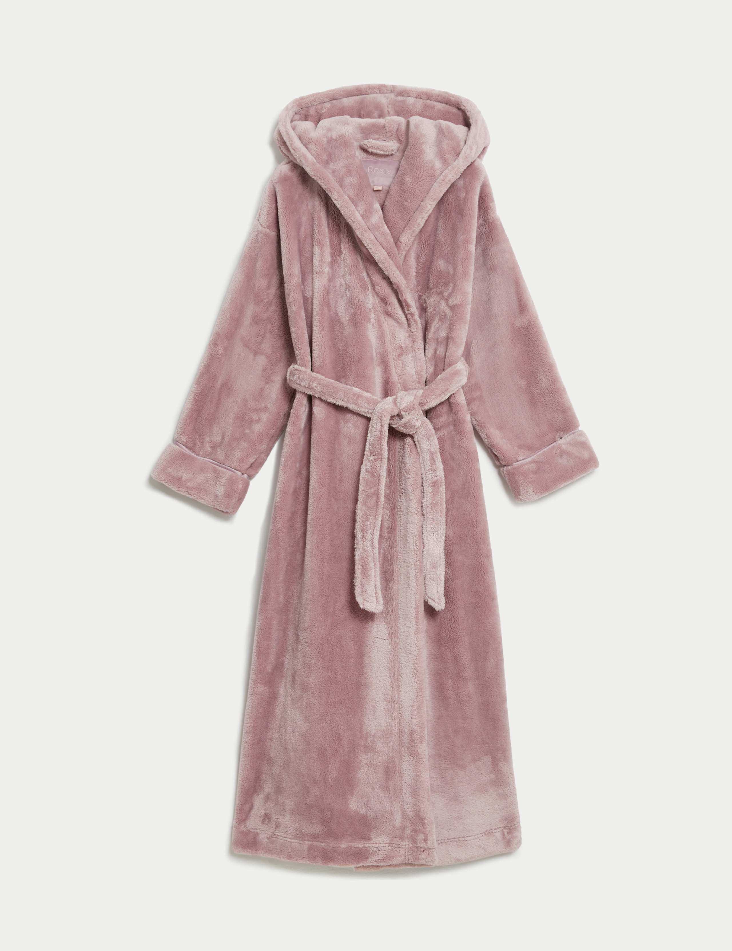 Fleece Hooded Dressing Gown 2 of 6