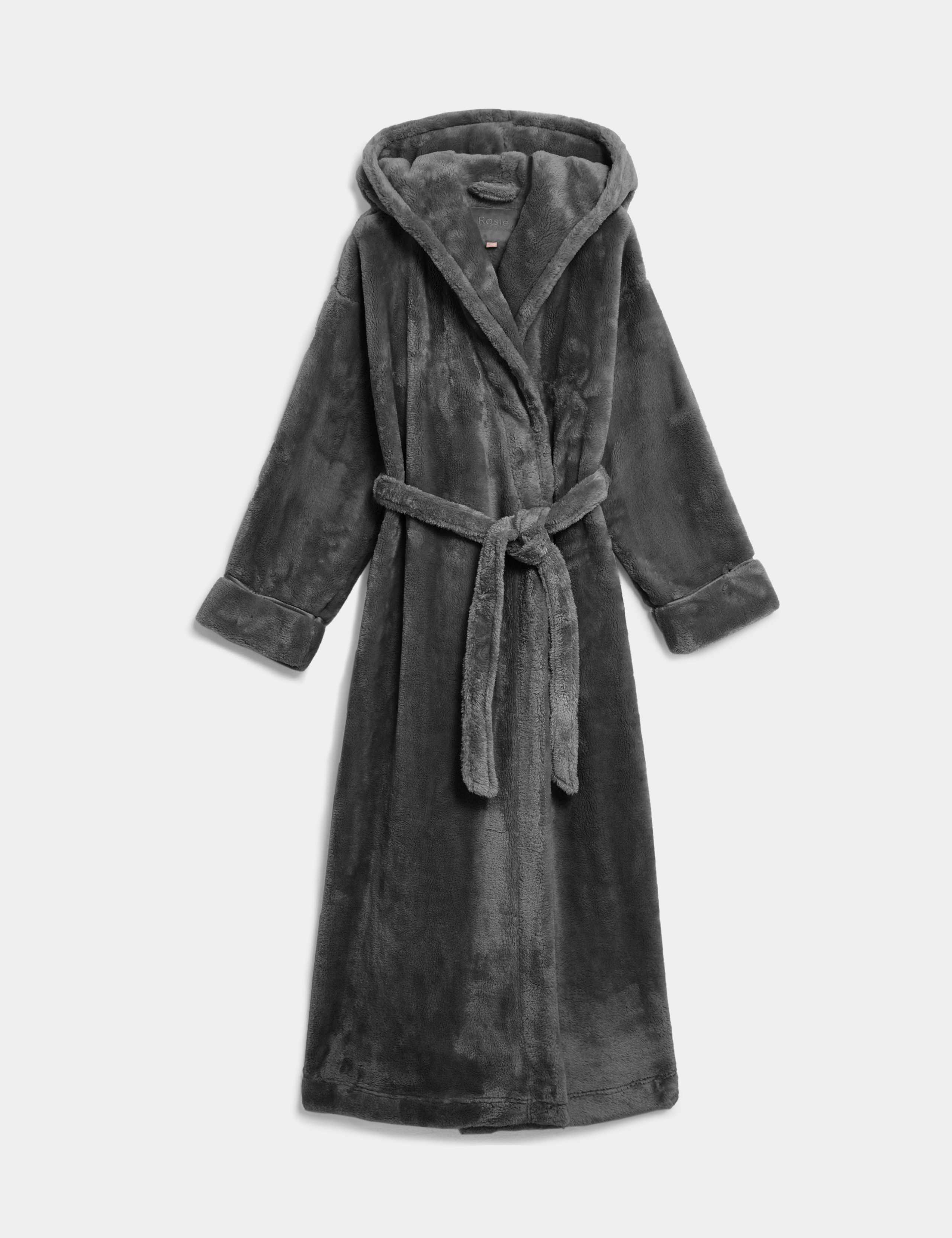 Fleece Hooded Dressing Gown 2 of 5