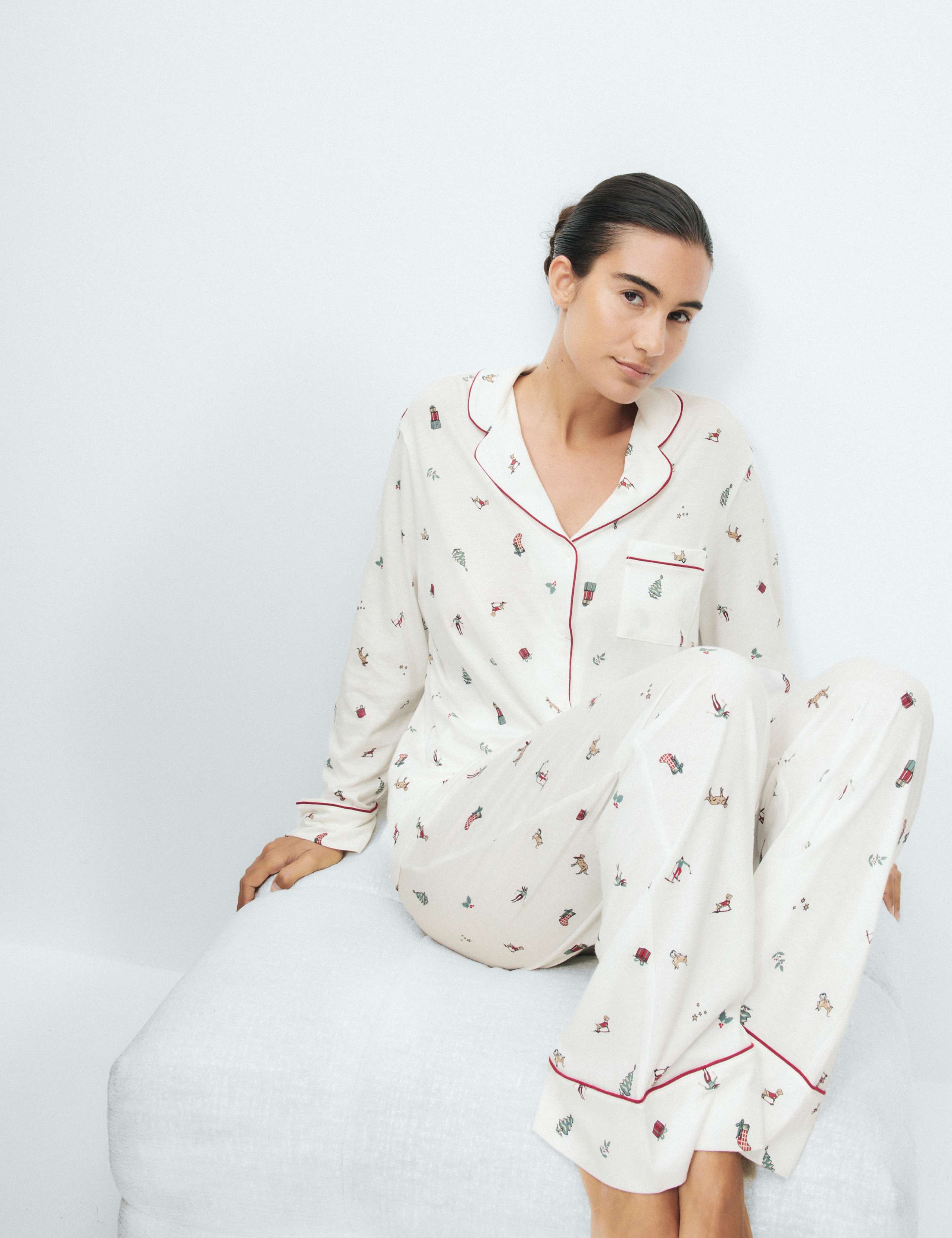 Cotton Modal Printed Matching Family Pyjamas 4 of 5