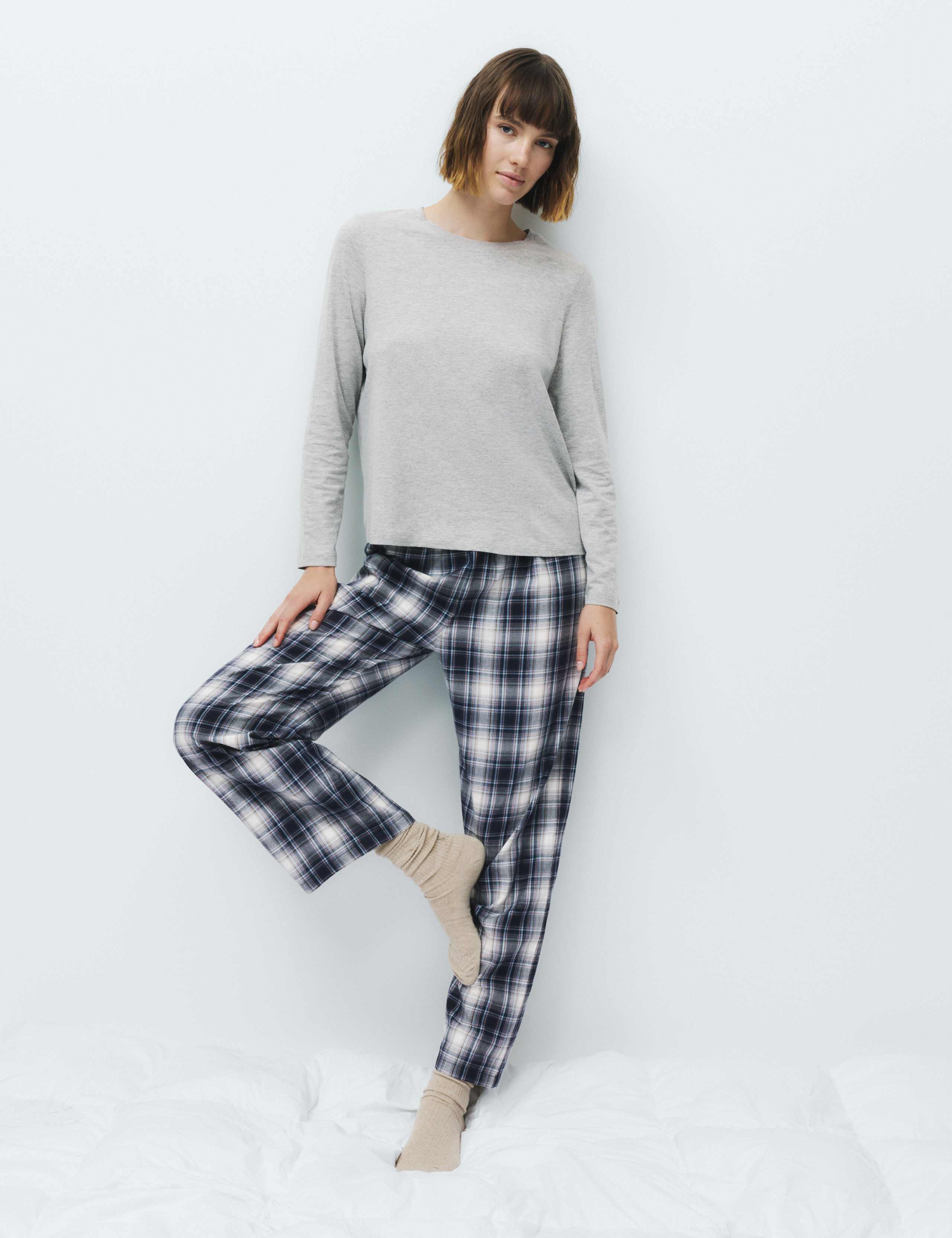 Pure Cotton Striped Pyjama Set 3 of 5