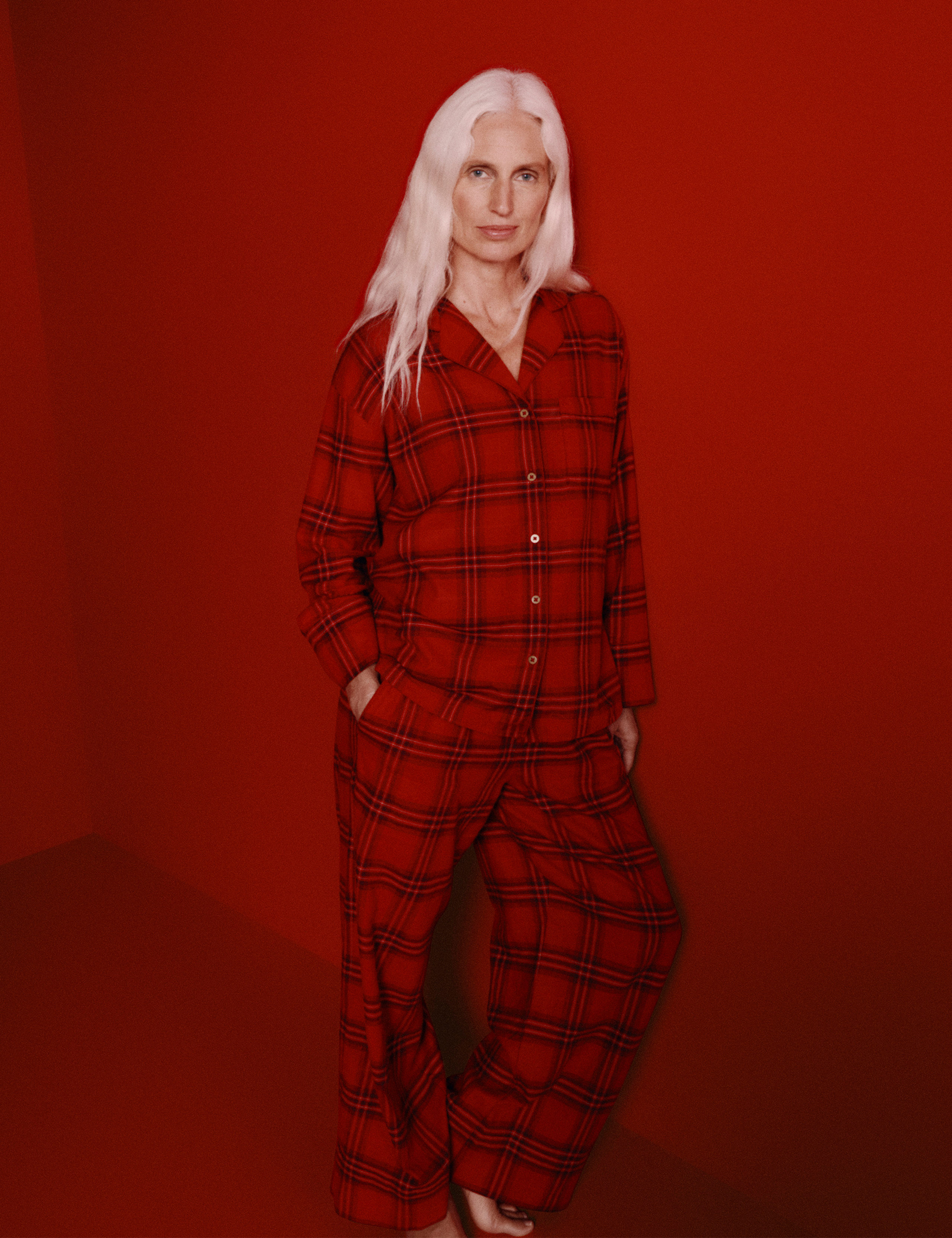 Pure Cotton Checked Christmas Family Pyjamas 1 of 6