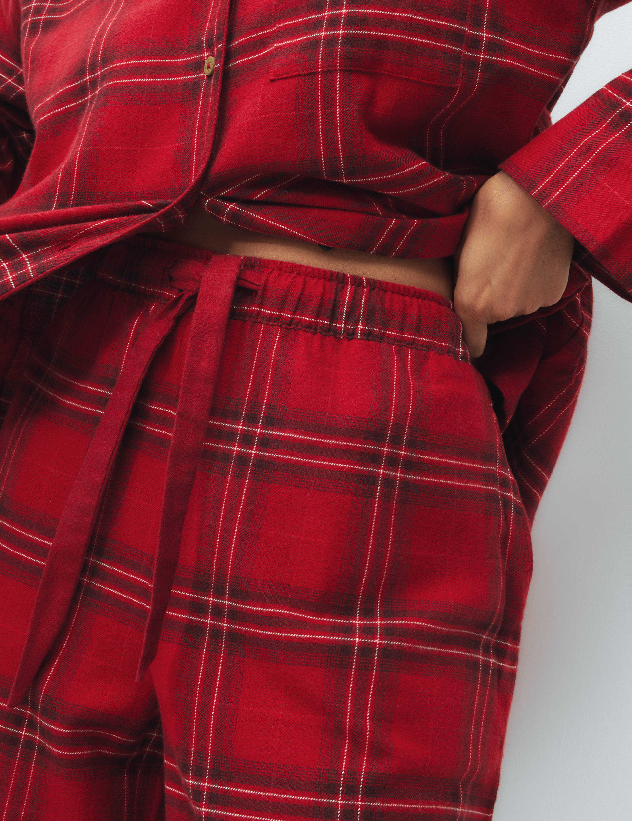 Pure Cotton Checked Christmas Family Pyjamas 3 of 6