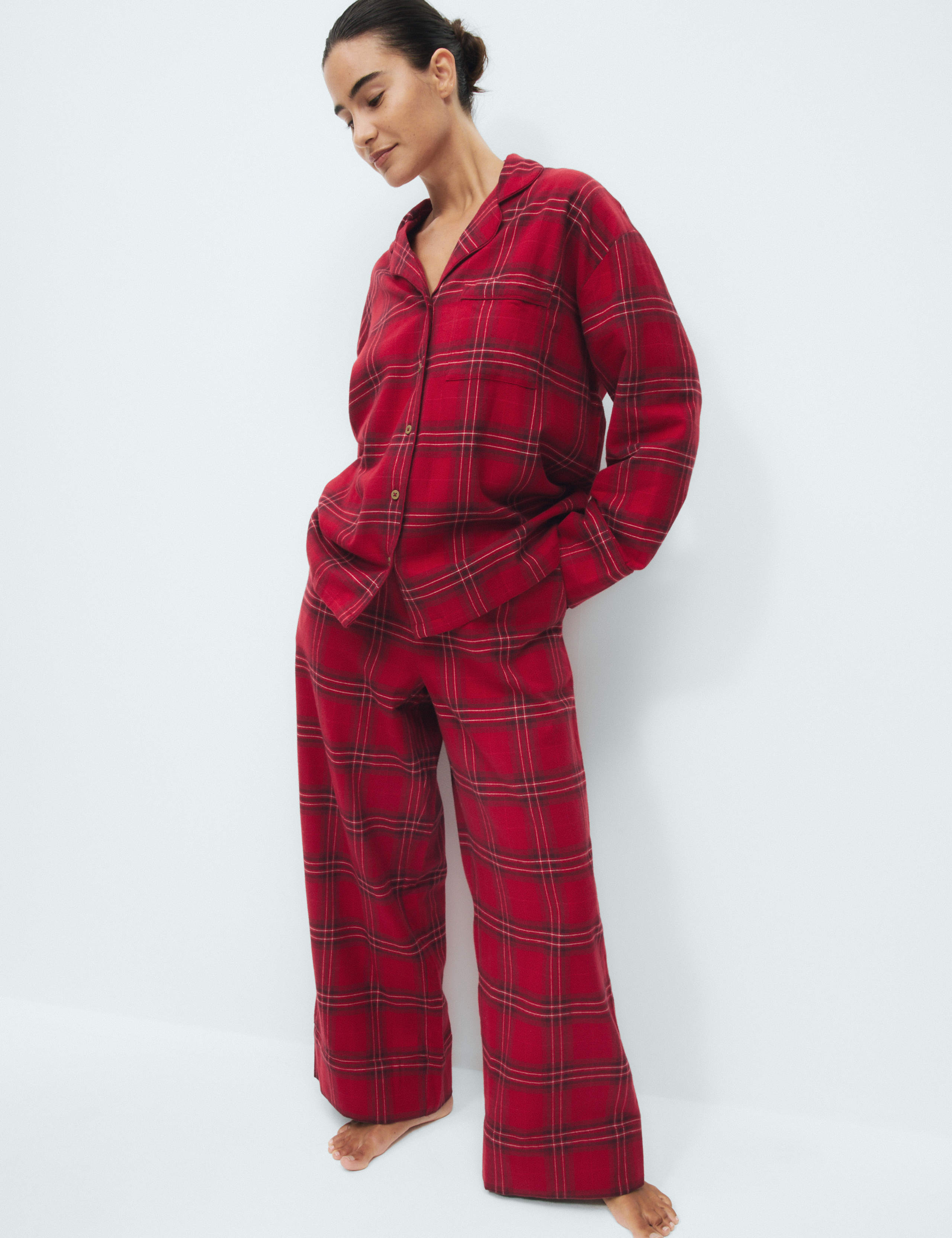 Pure Cotton Checked Matching Family Pyjama Set 4 of 5