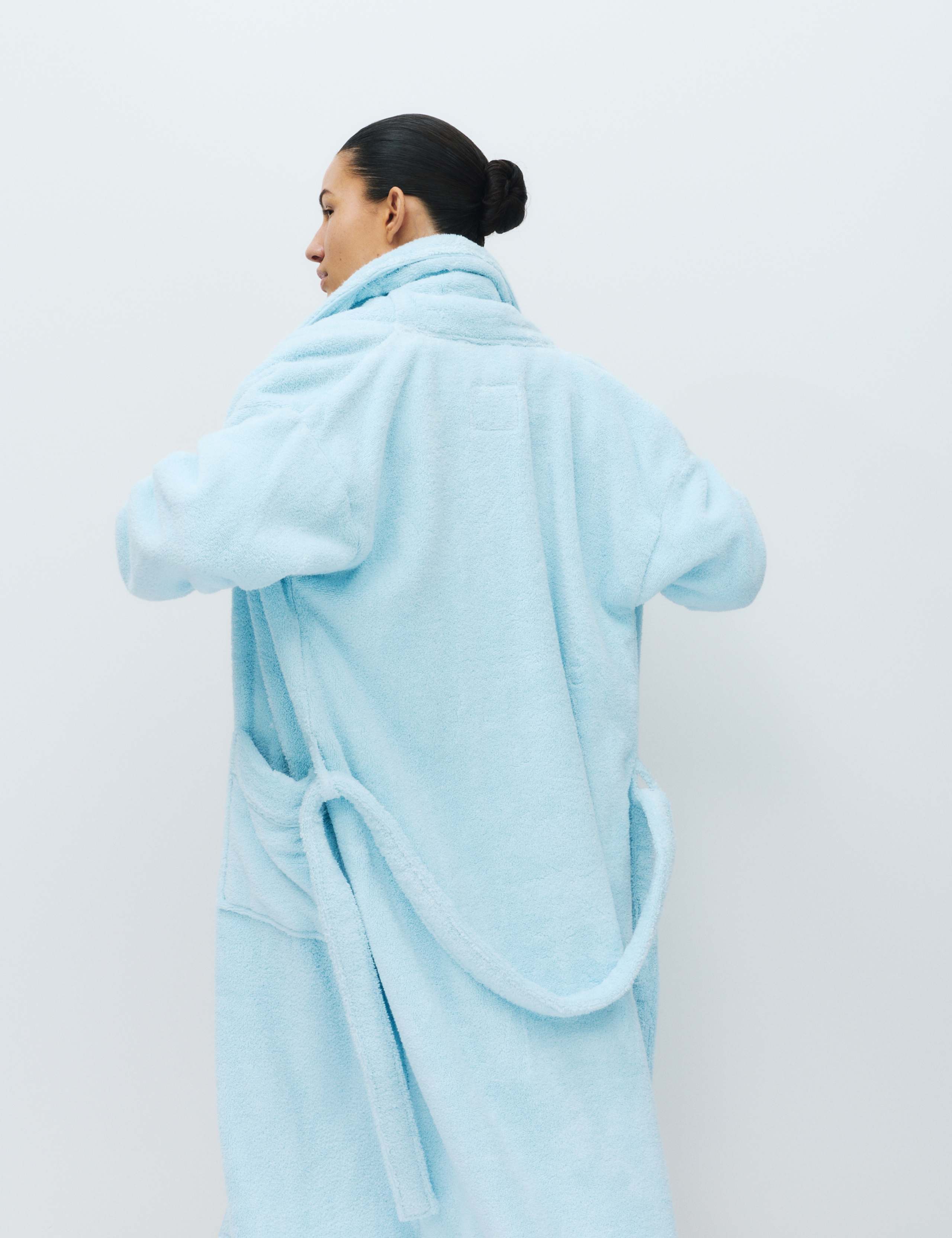 Pure Cotton Towelling Dressing Gown 4 of 4