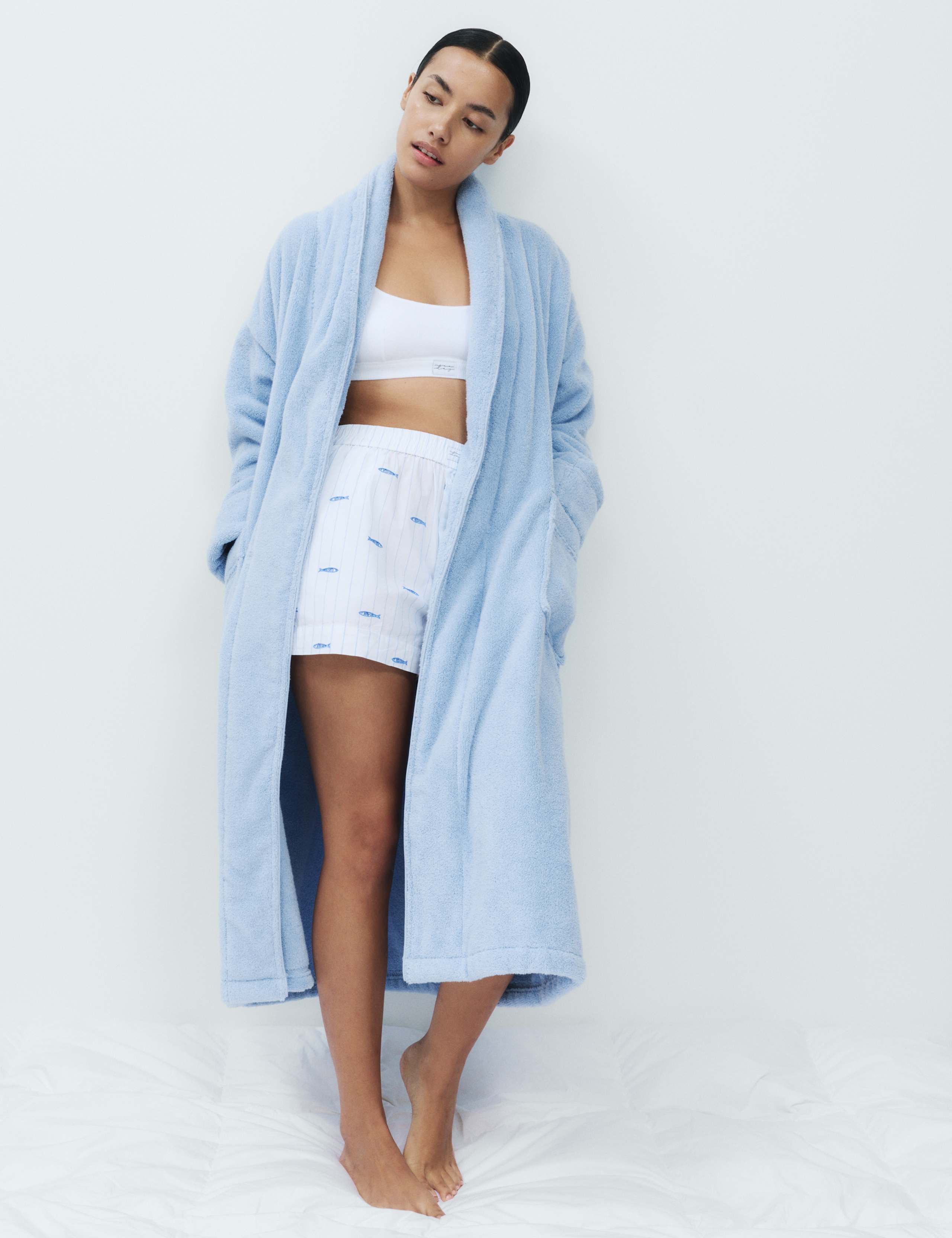 Pure Cotton Towelling Dressing Gown 3 of 6