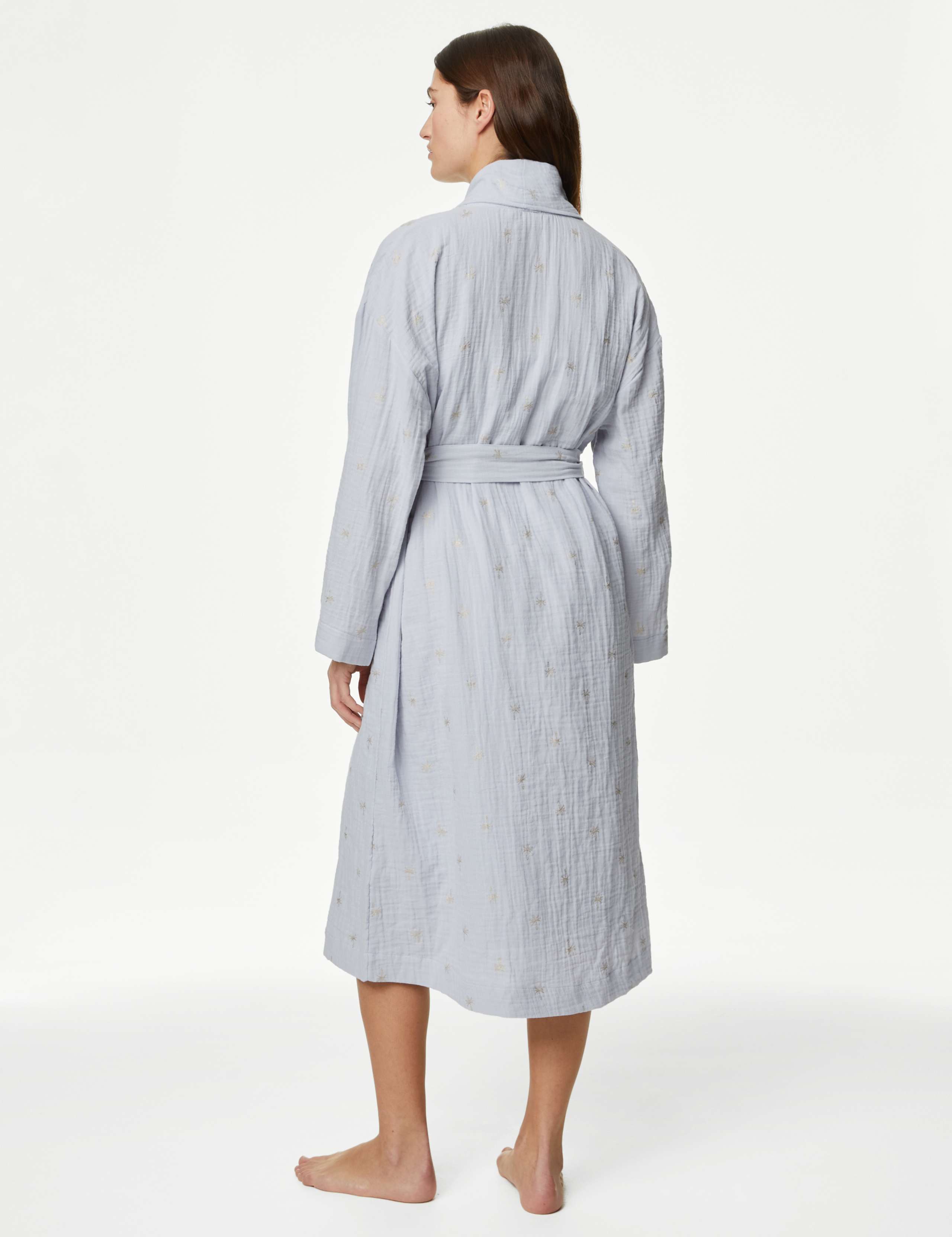 Muslin Foil Print Dressing Gown 5 of 5