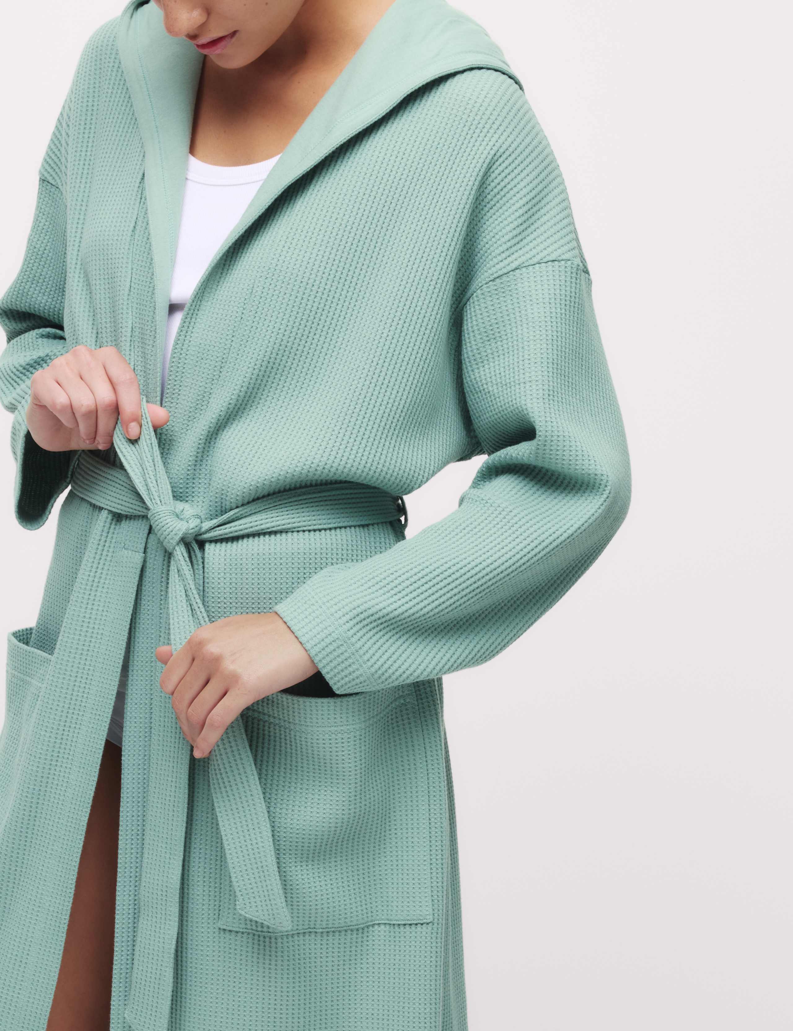 Jersey Waffle Dressing Gown 3 of 6