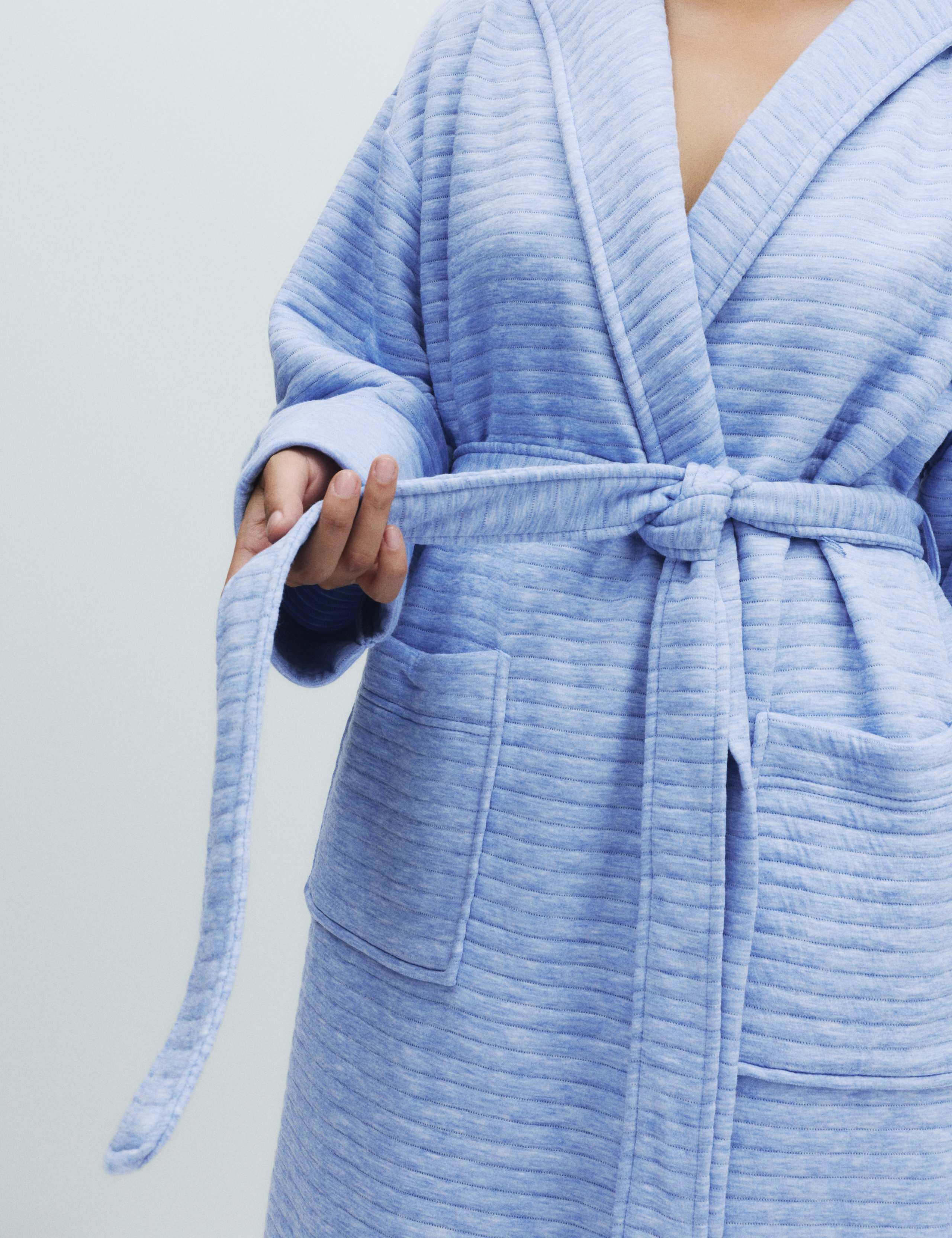 Quilted Hooded Long Dressing Gown 4 of 6