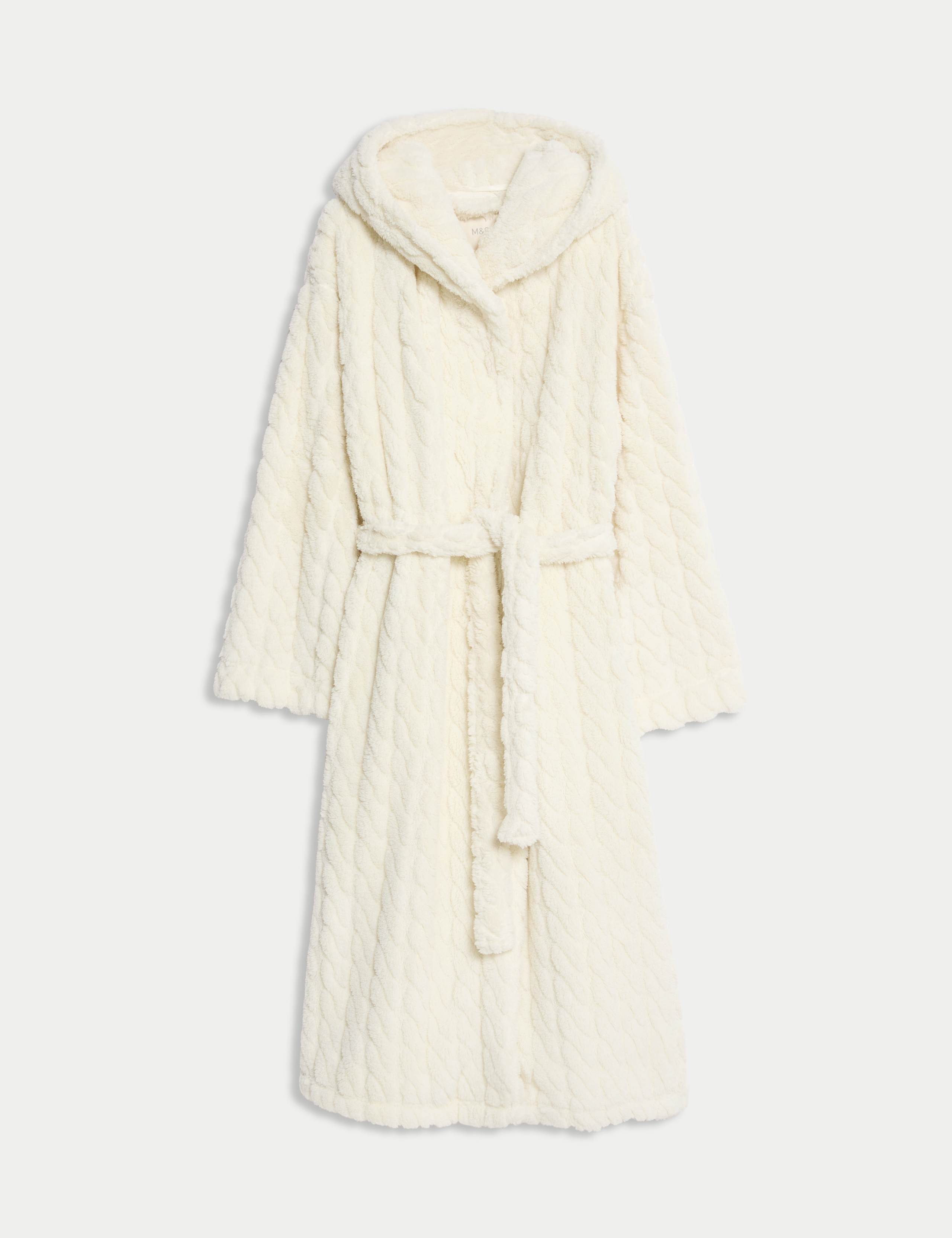 Jacquard Long Hooded Dressing Gown 2 of 5