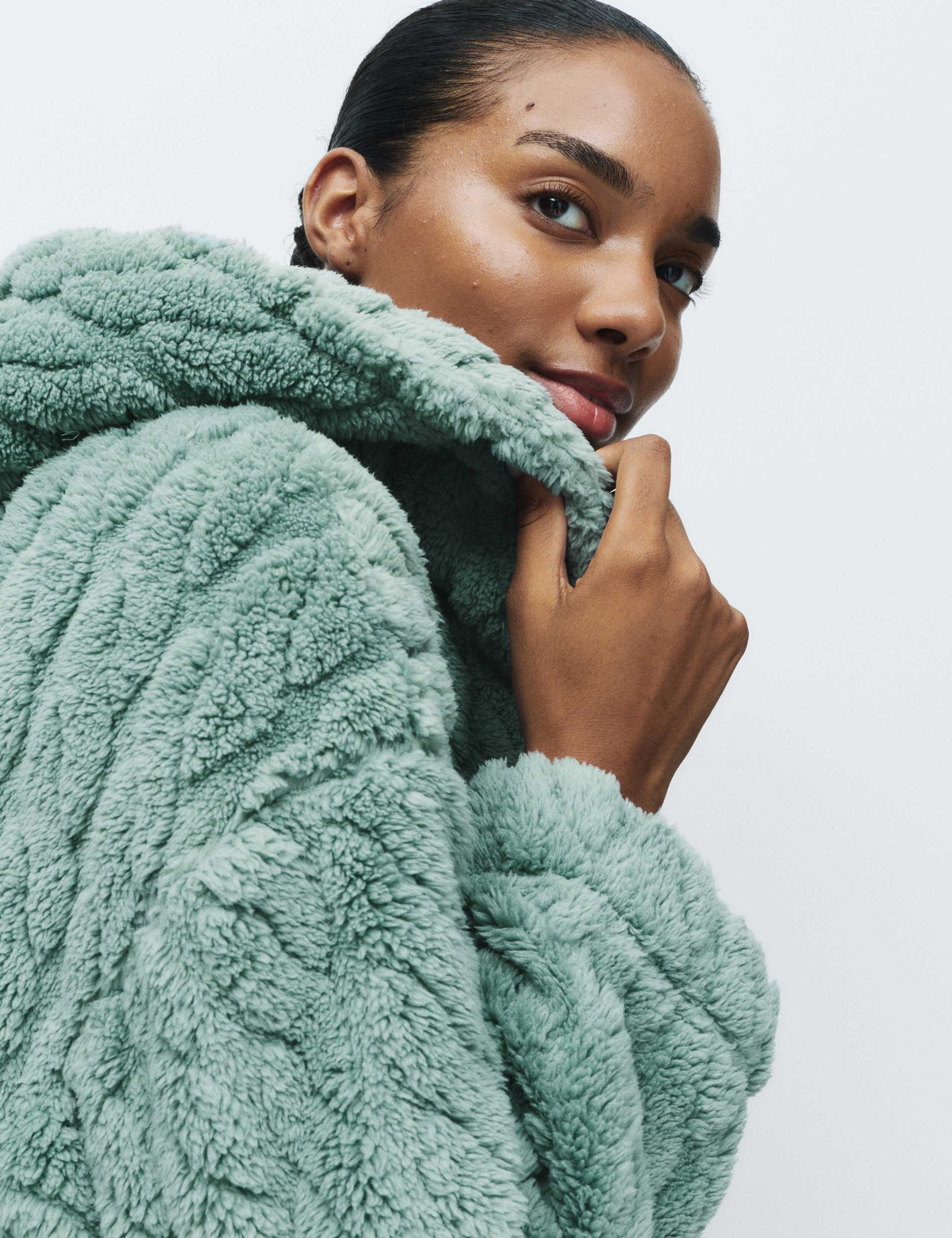 Jacquard Long Hooded Dressing Gown 5 of 5