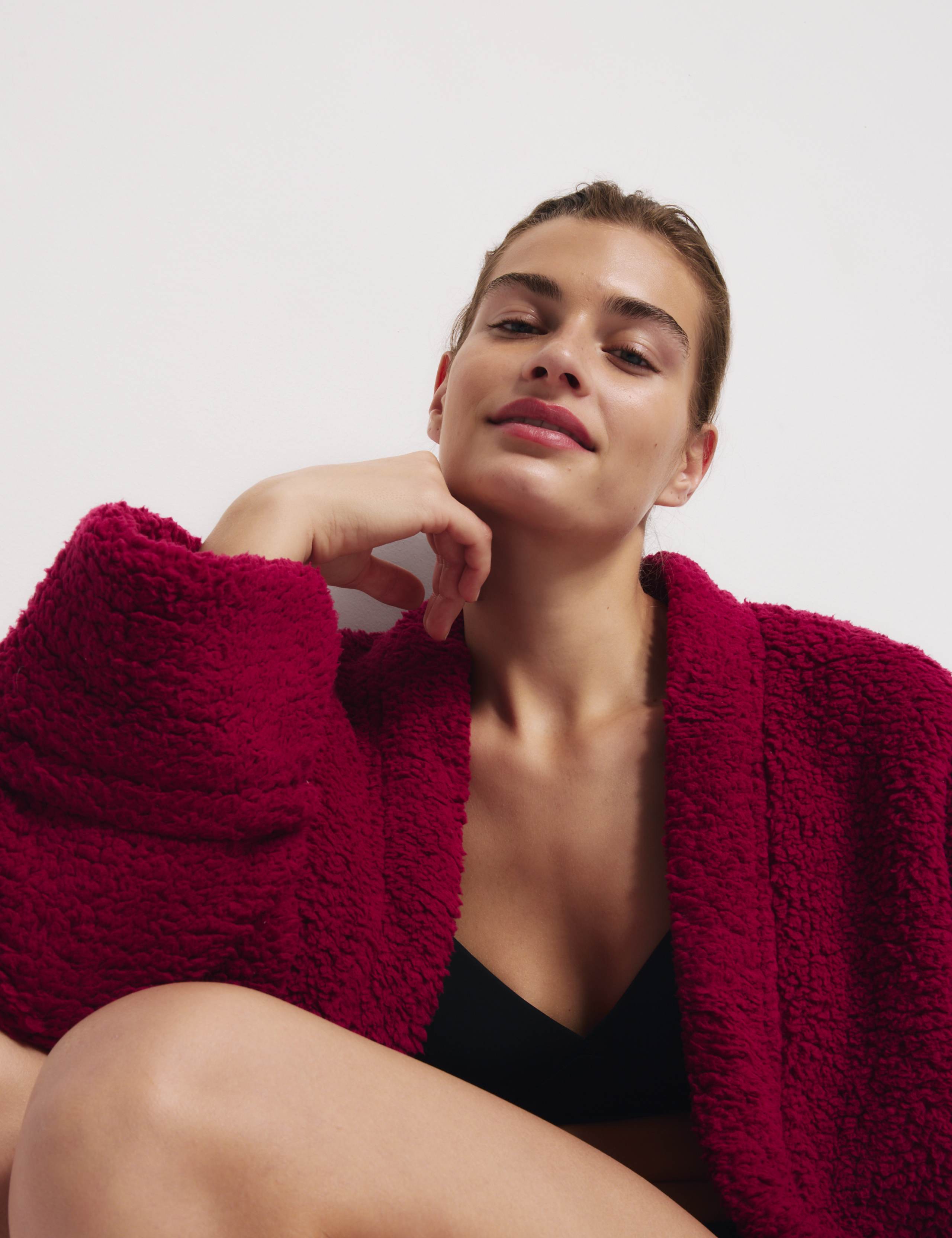 Teddy Borg Wrap Lounge Cardigan 5 of 5
