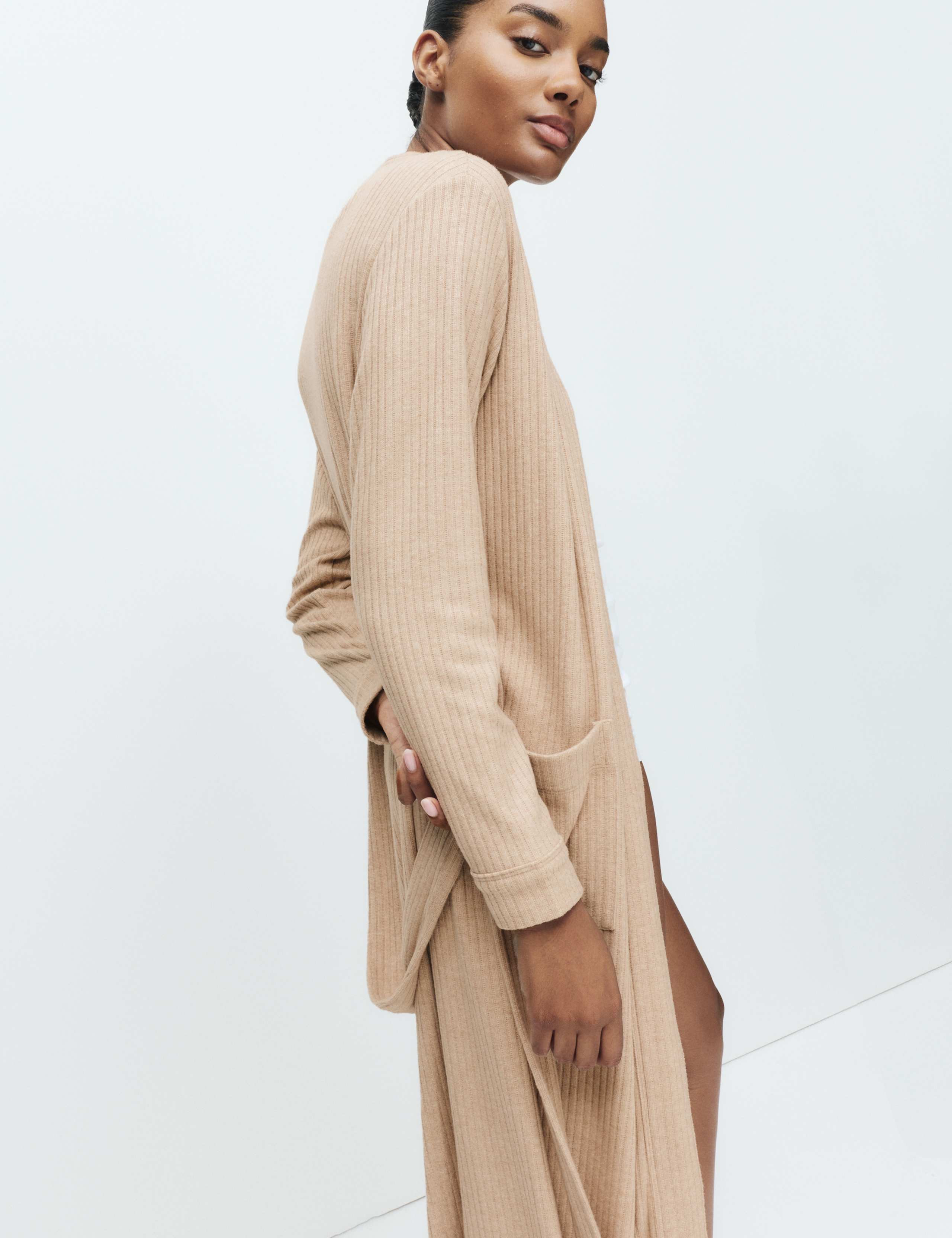 Wide Ribbed Dressing Gown 4 of 5