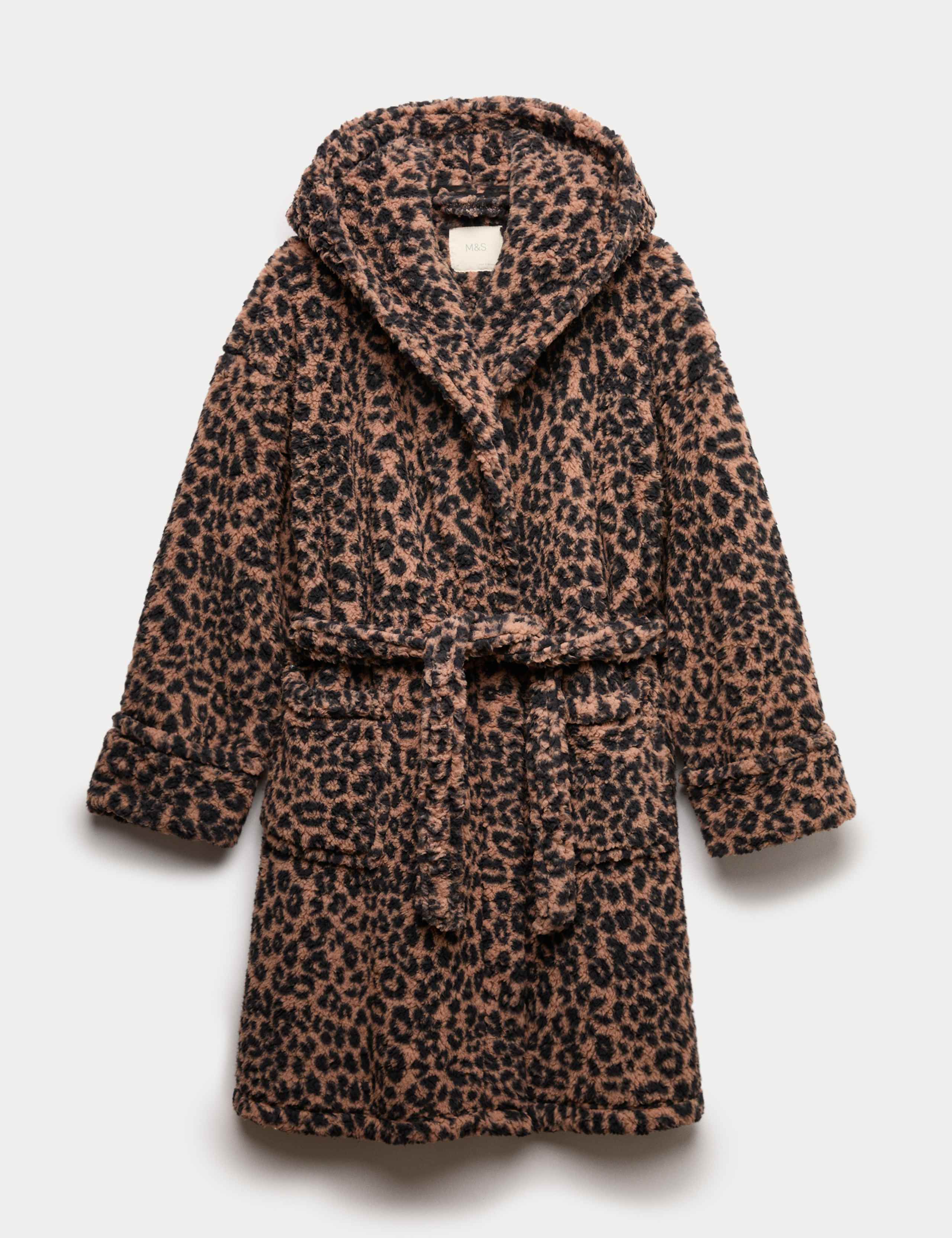 Teddy Borg Leopard Print Dressing Gown 2 of 5