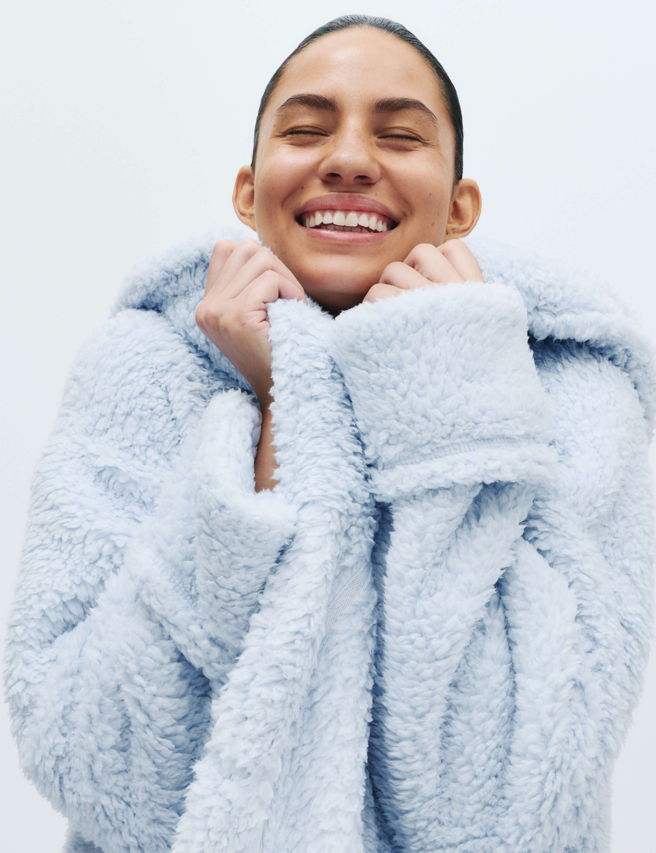 Borg Short Dressing Gown 1 of 6