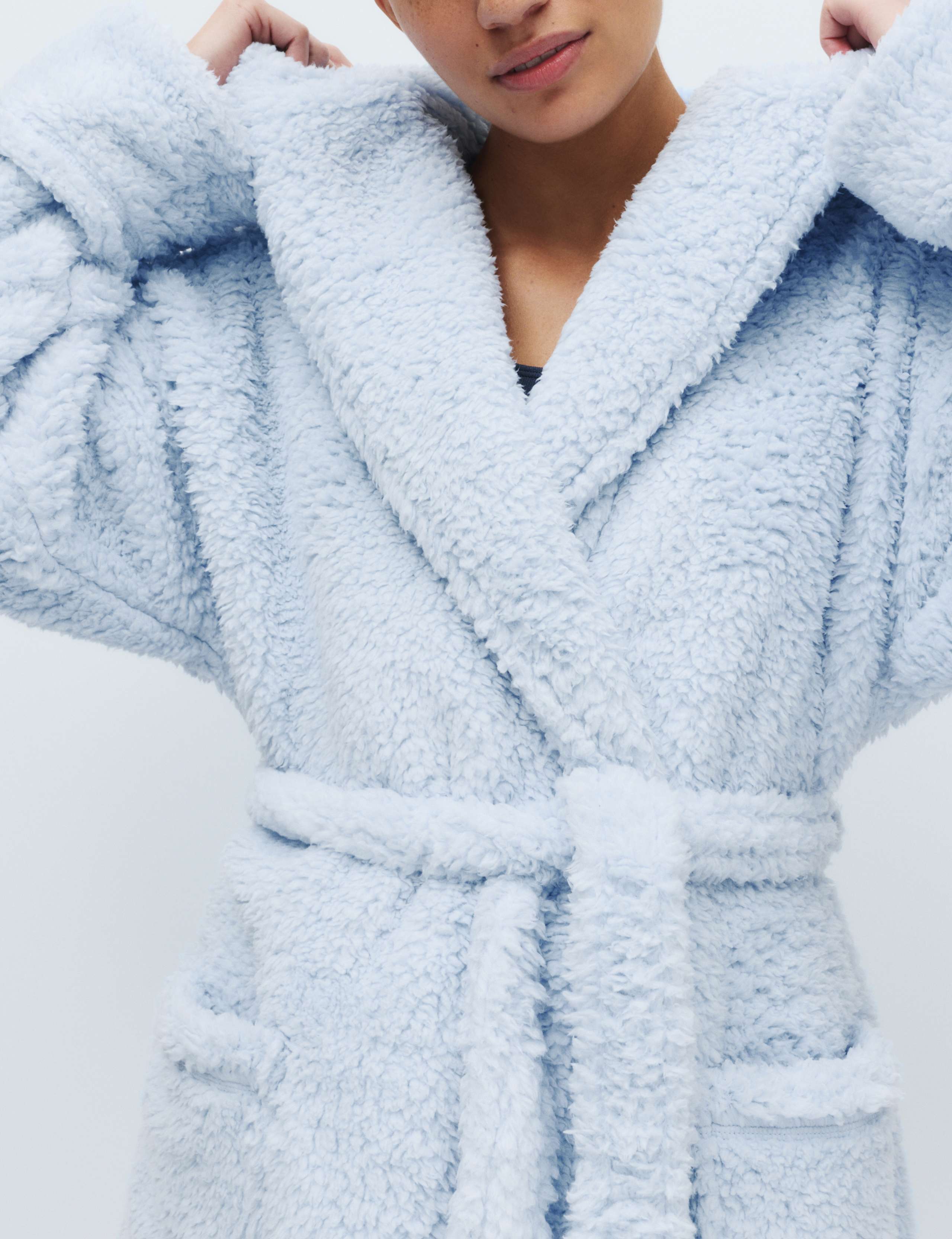 Borg Short Dressing Gown 4 of 6