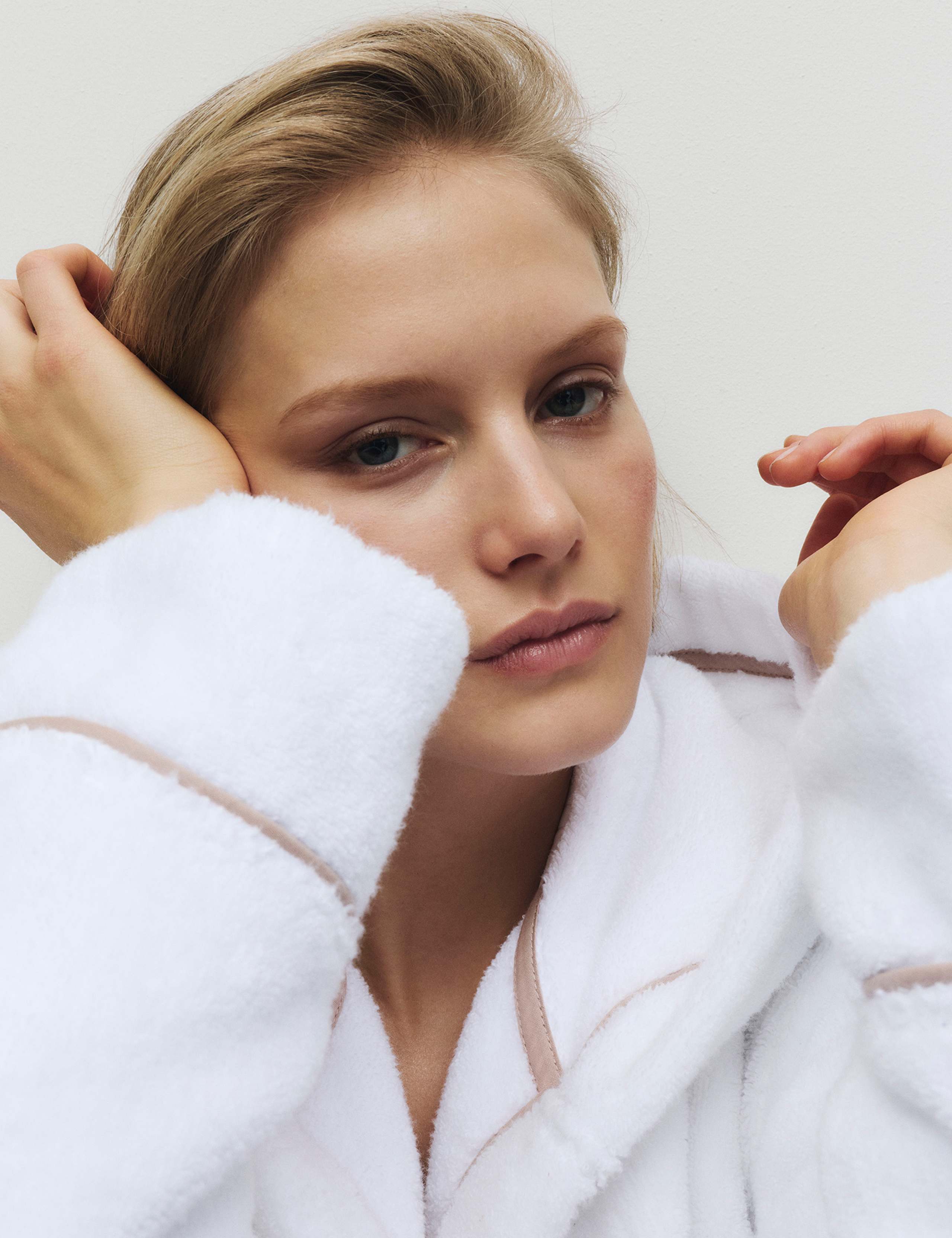 Pure Cotton Towelling Hooded Dressing Gown 3 of 6