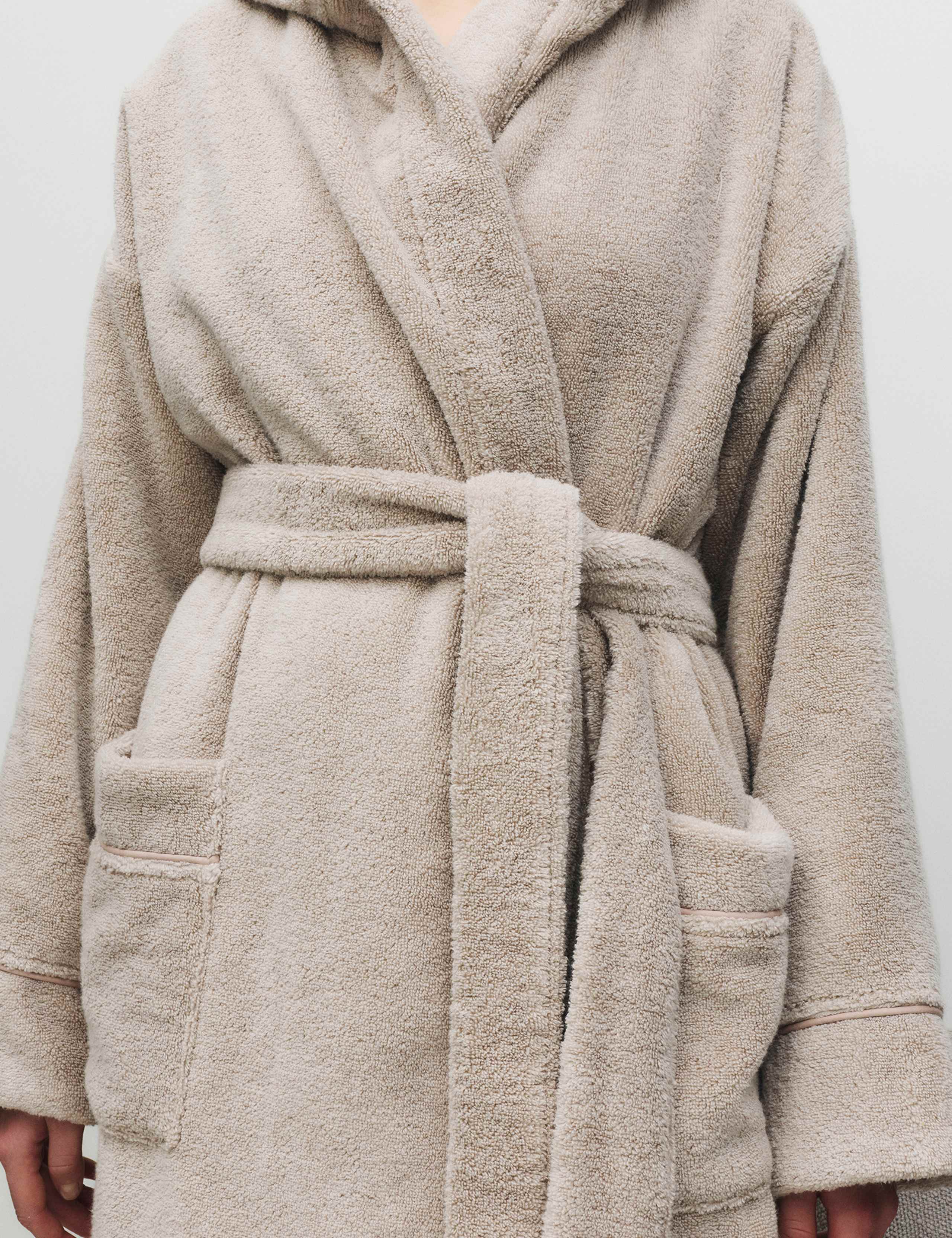 Pure Cotton Towelling Hooded Dressing Gown 3 of 5