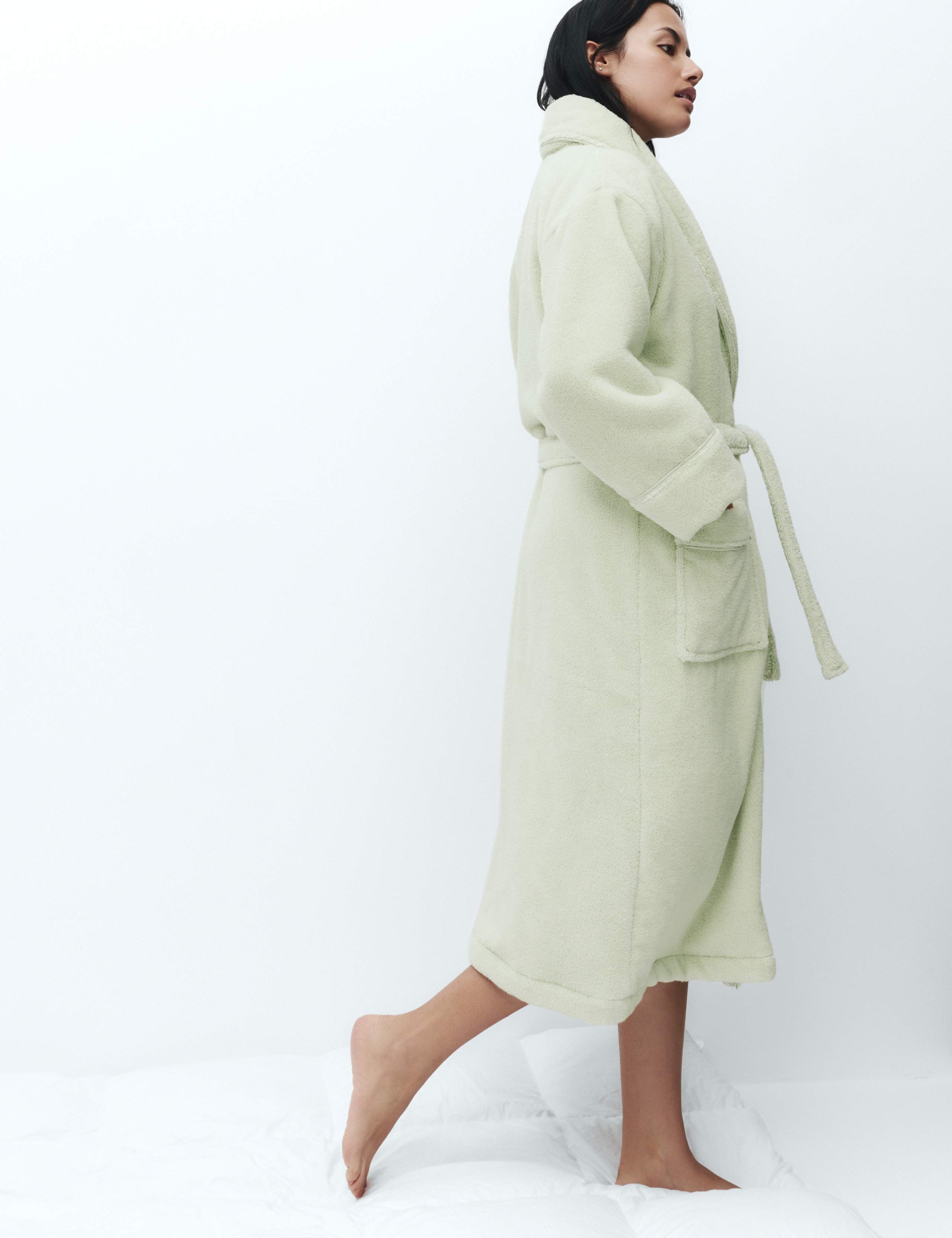 Pure Cotton Towelling Dressing Gown 6 of 6