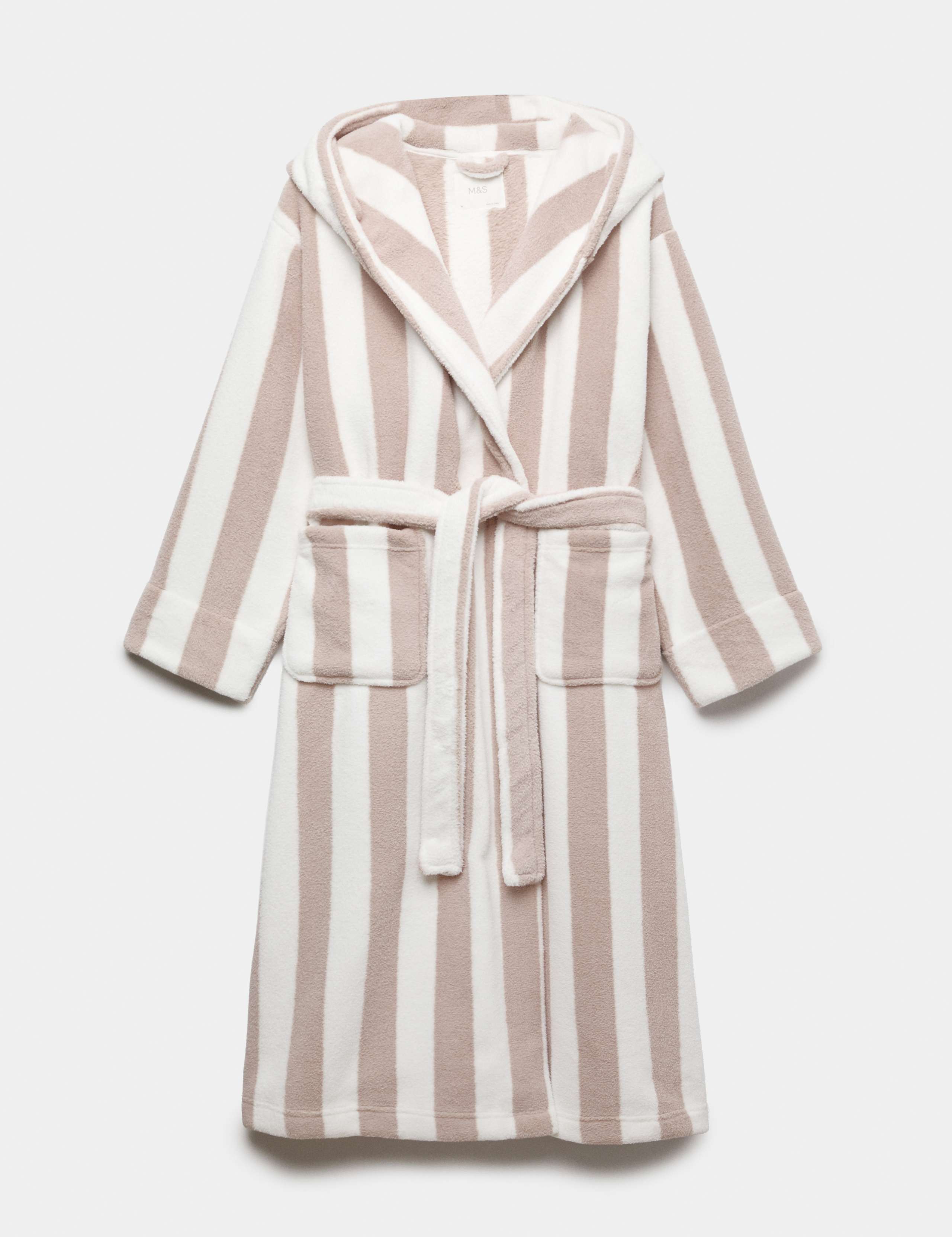 Wide Stripe Hooded Dressing Gown 2 of 6