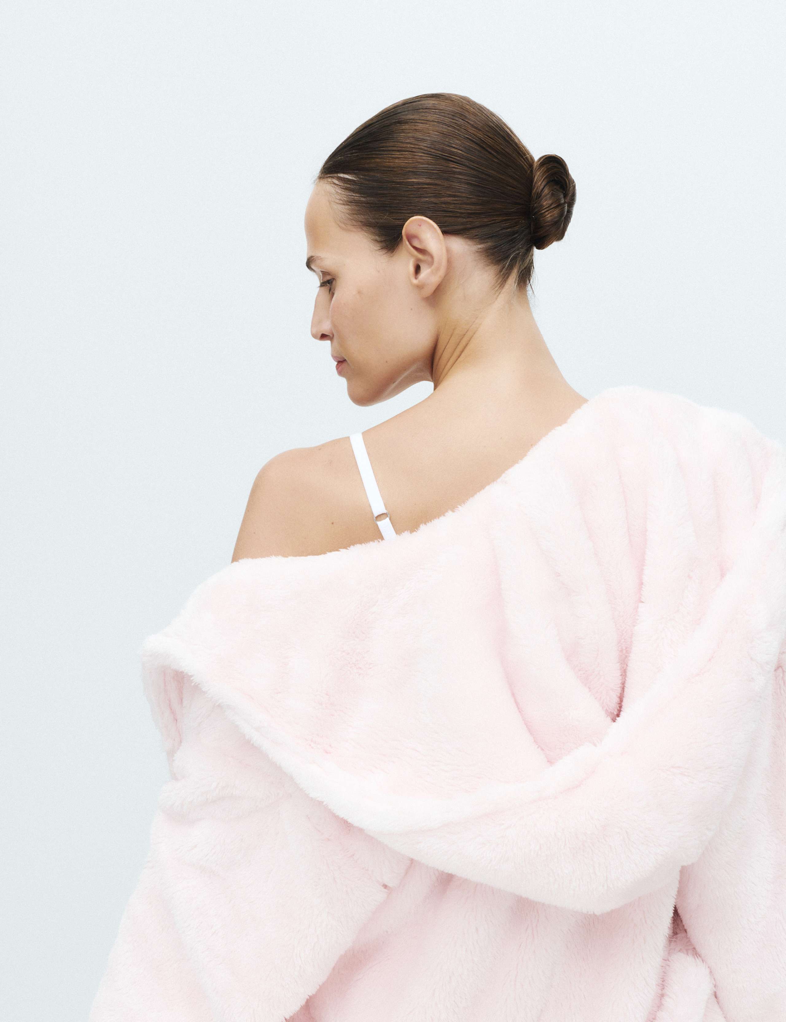 Long Pile Hooded Dressing Gown 3 of 5