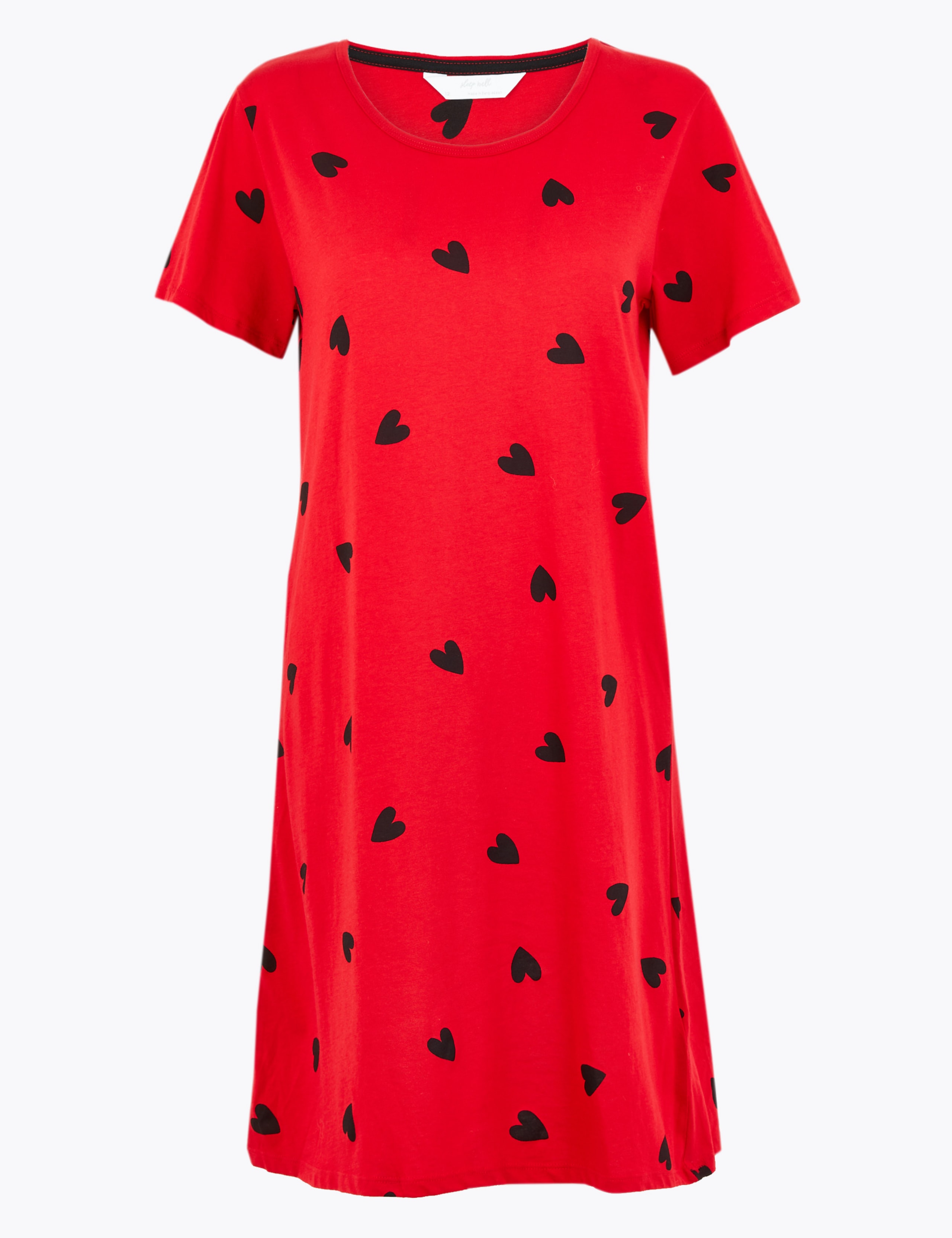 Heart Print Short Nightdress 2 of 4