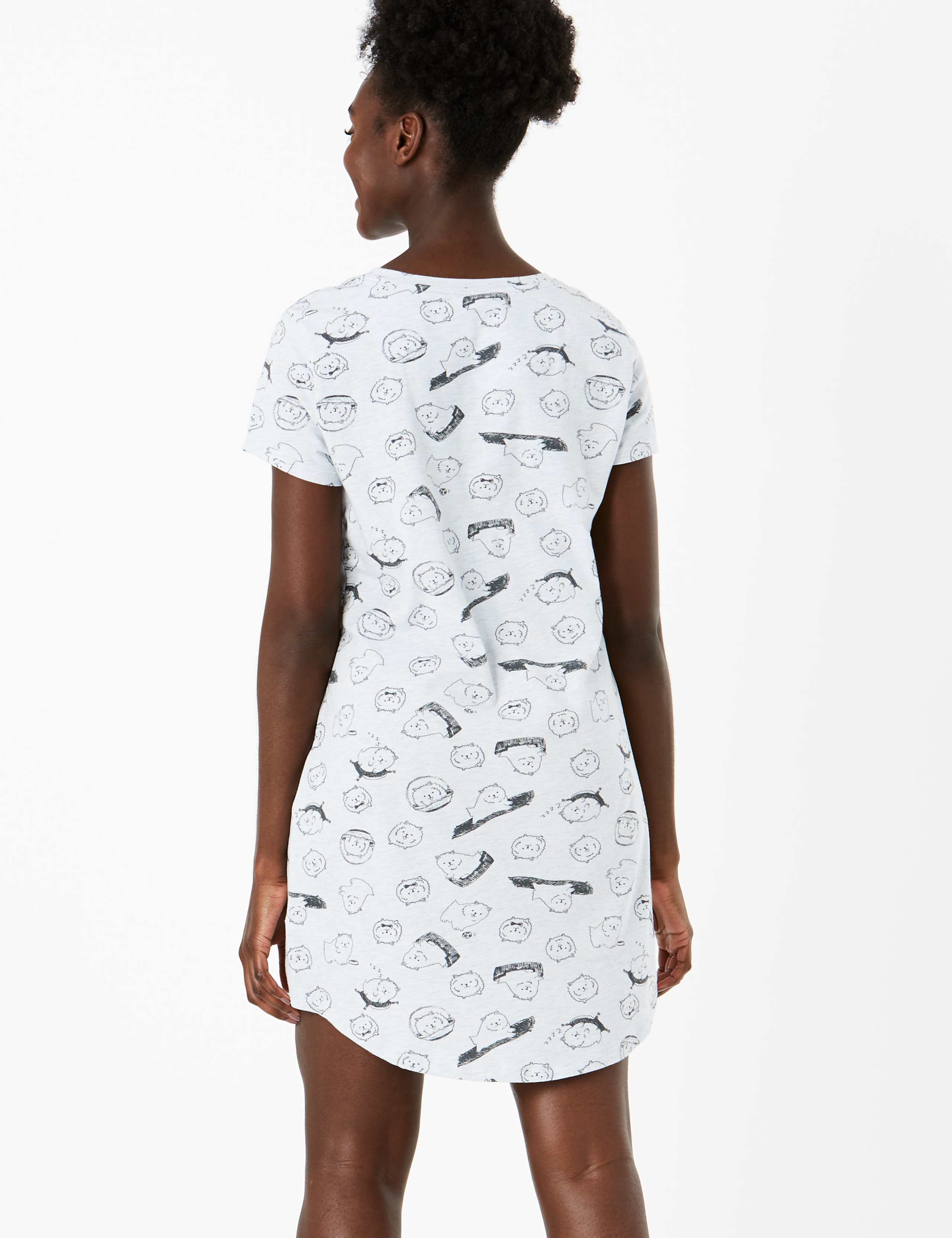 Cotton Dog Print Nightdress 2 of 3