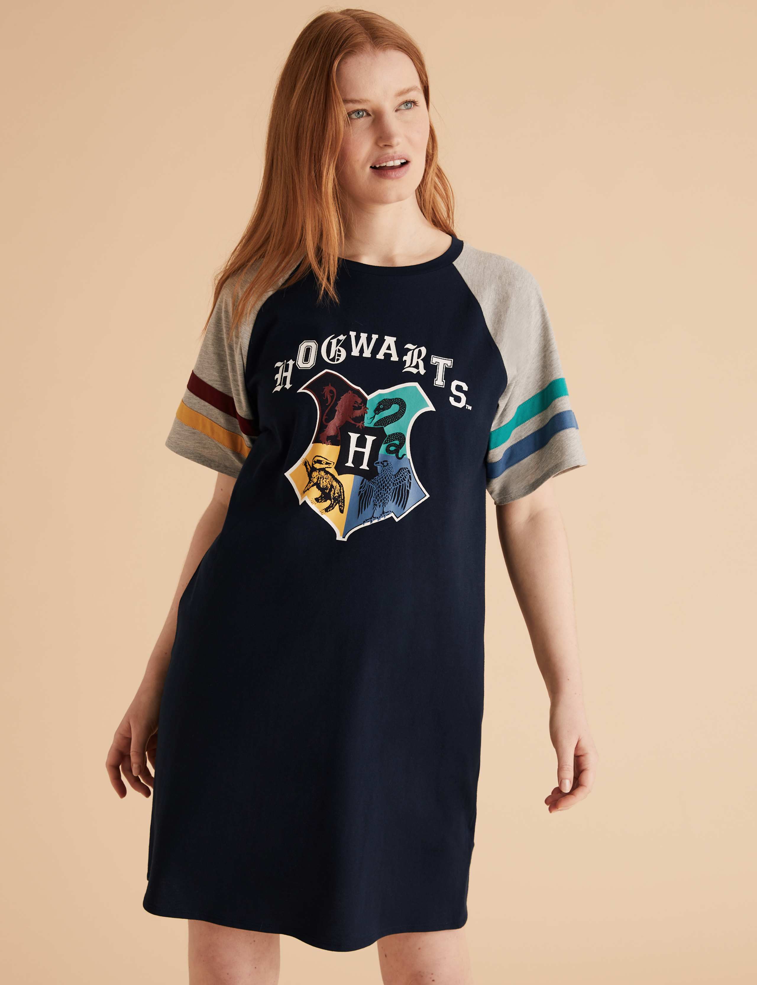 Harry Potter™ Hogwarts Print Nightdress (Adult) 1 of 5
