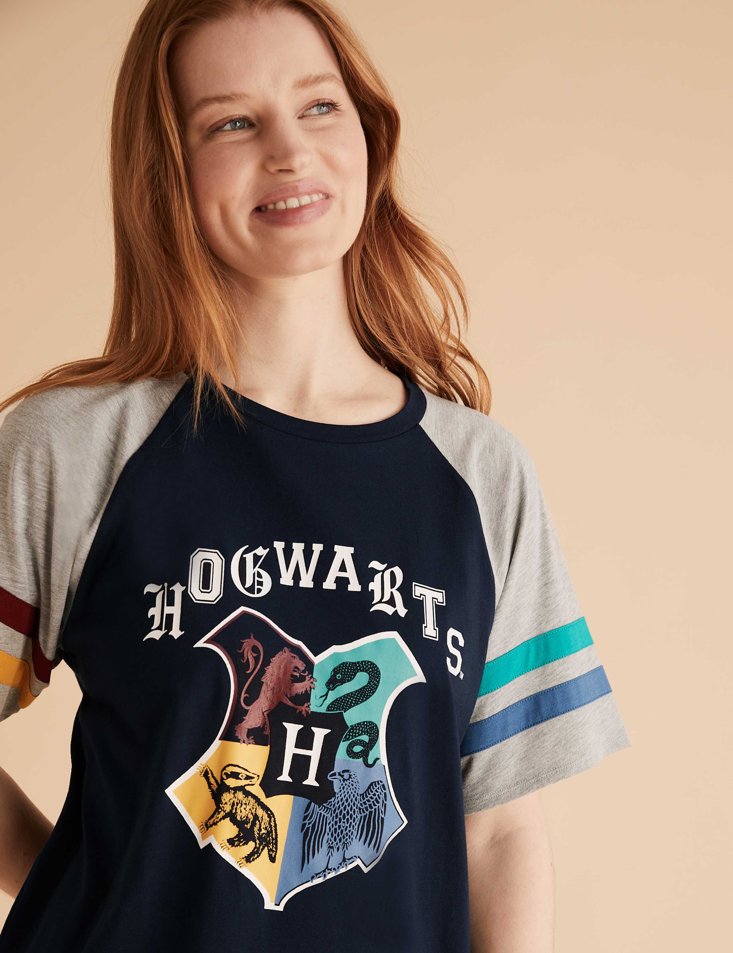Harry Potter™ Hogwarts Print Nightdress (Adult) 3 of 5