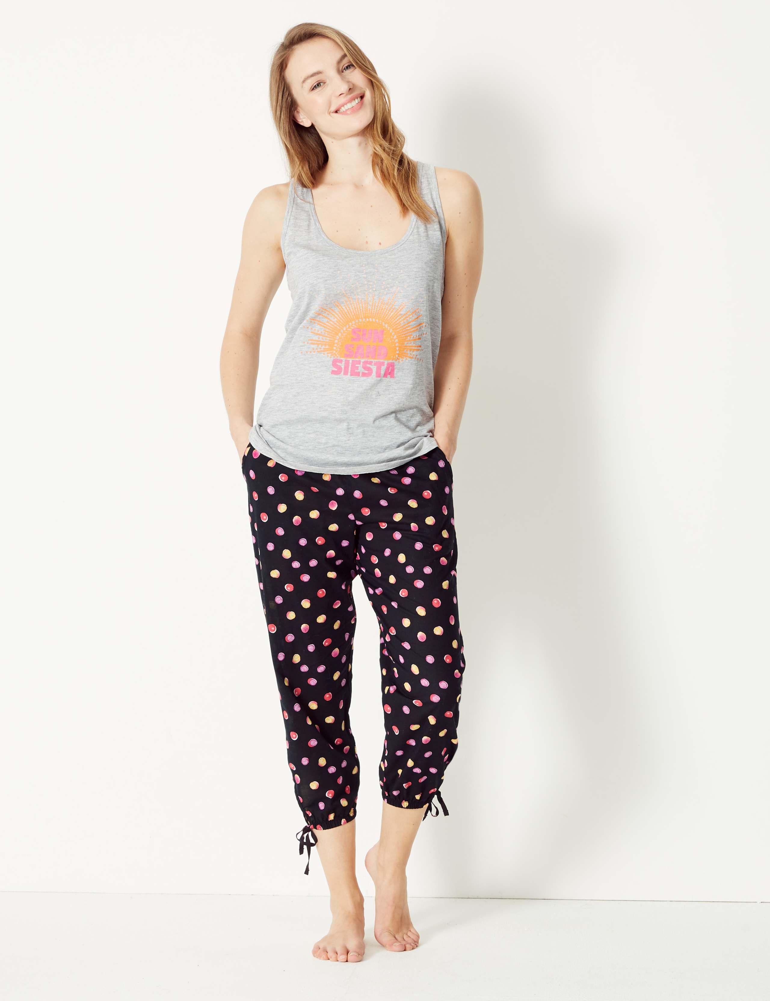 Sleeveless Vest Pyjama Top 1 of 4