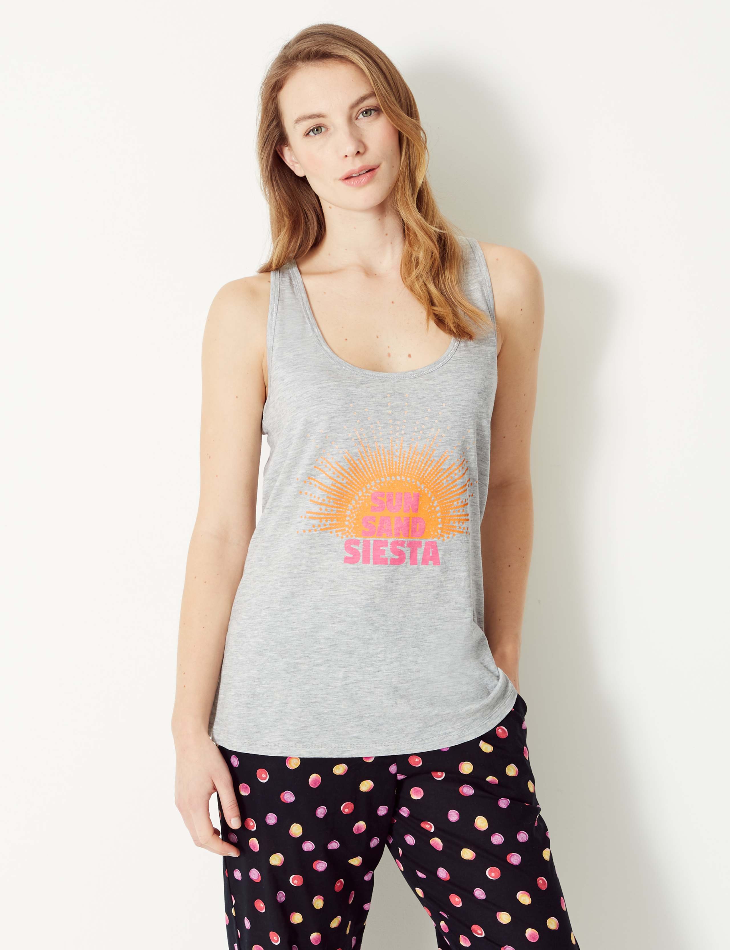 Sleeveless Vest Pyjama Top 3 of 4