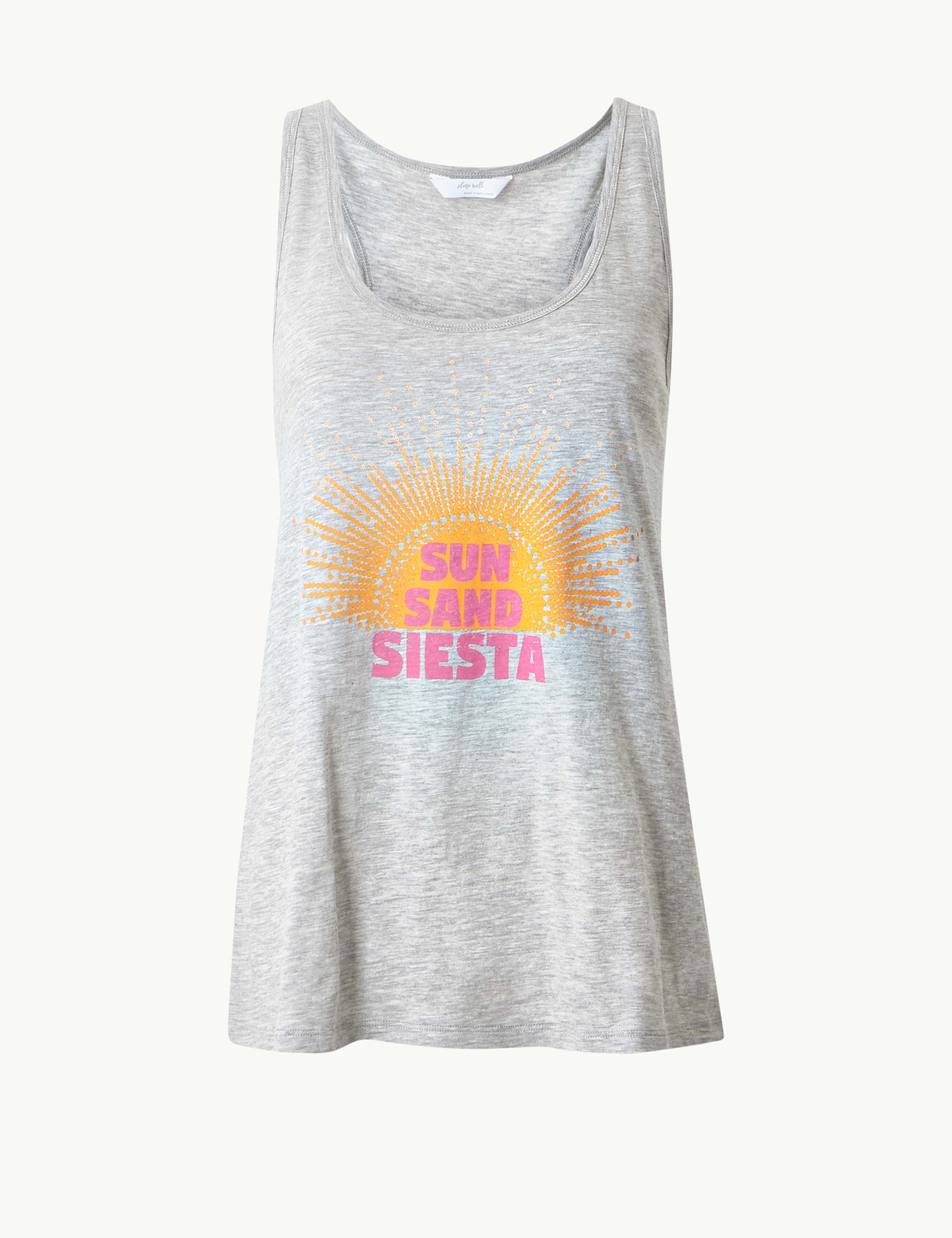 Sleeveless Vest Pyjama Top 2 of 4