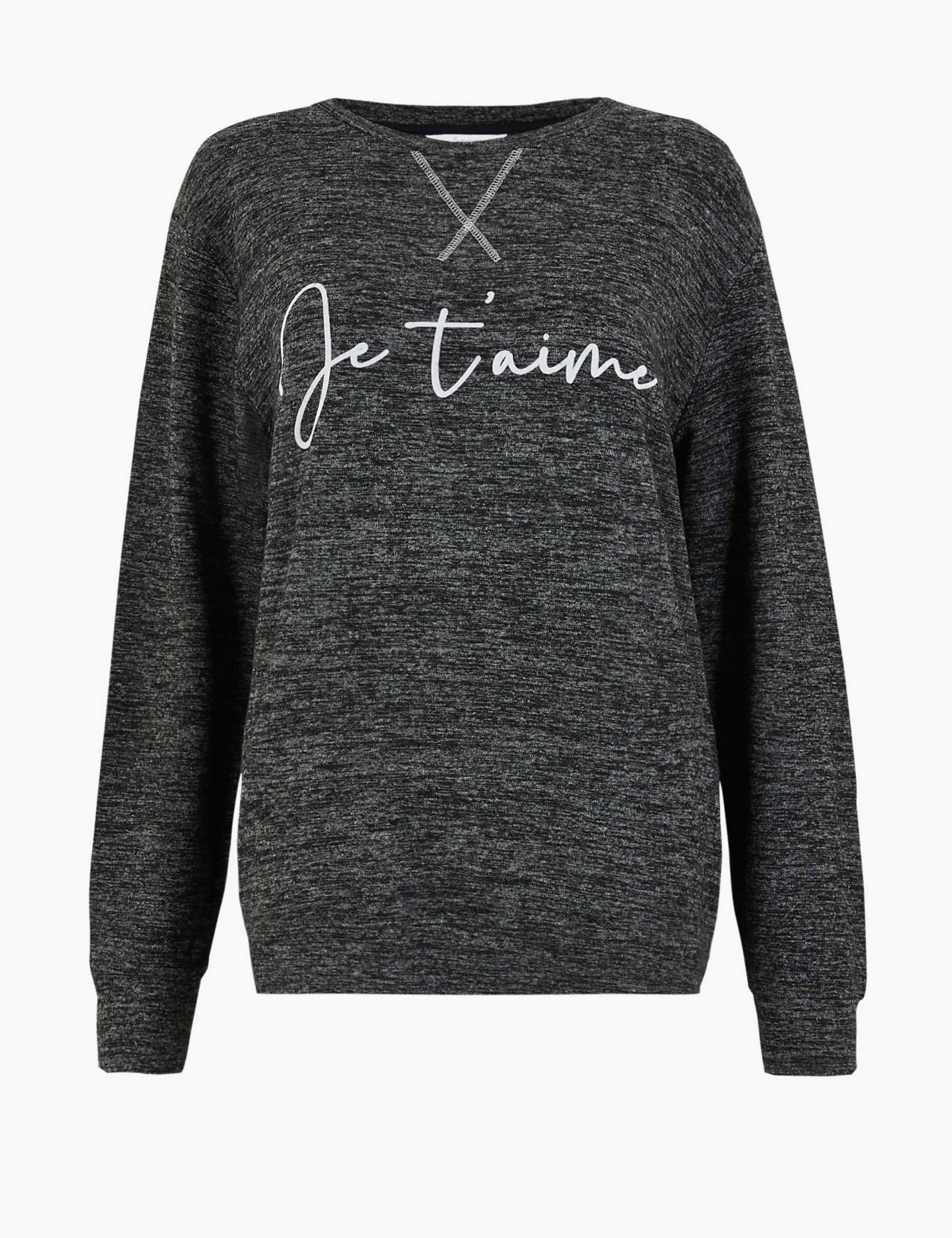 Je T'aime Slogan Lounge Top 2 of 4