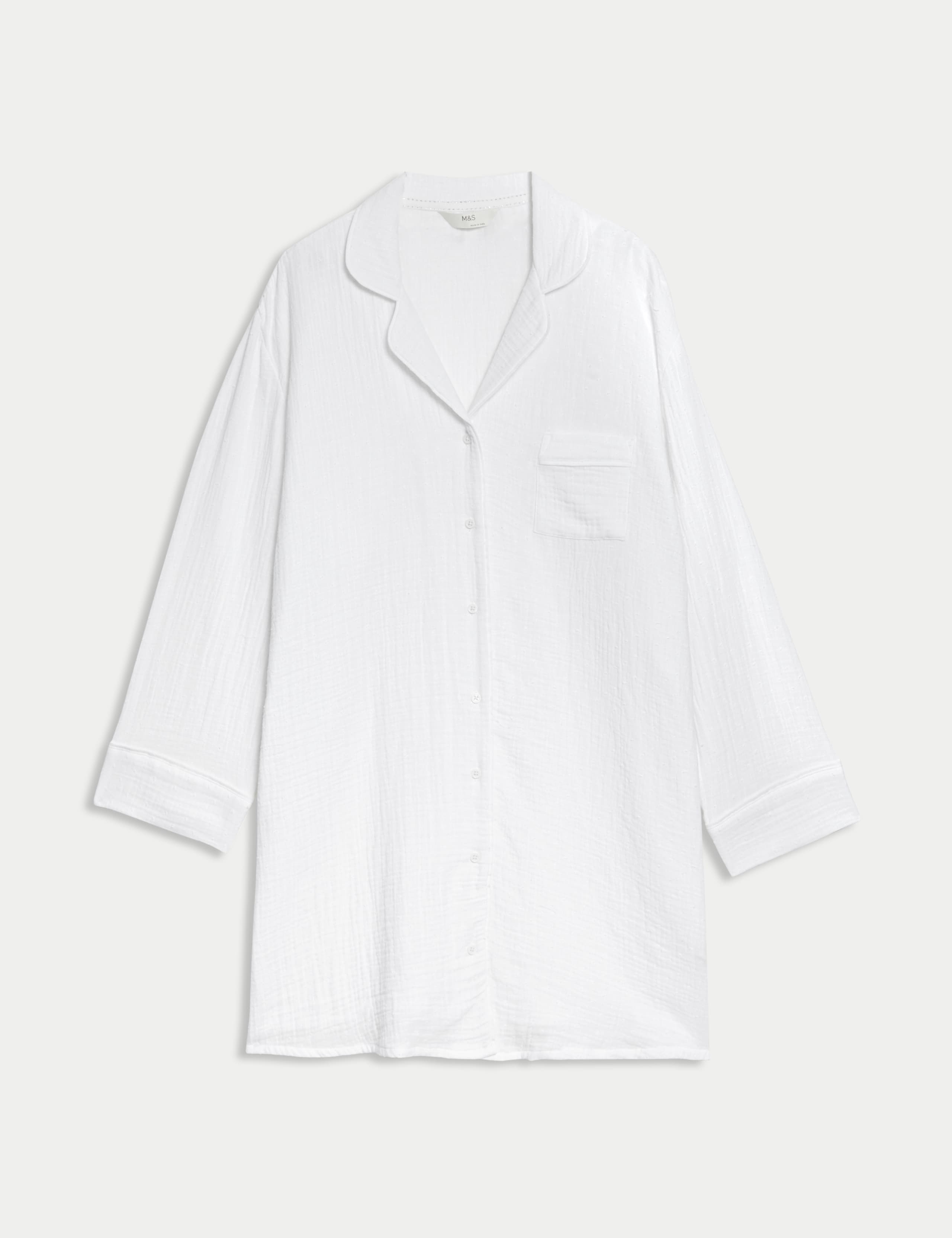Pure Cotton Revere Nightshirt 2 of 5