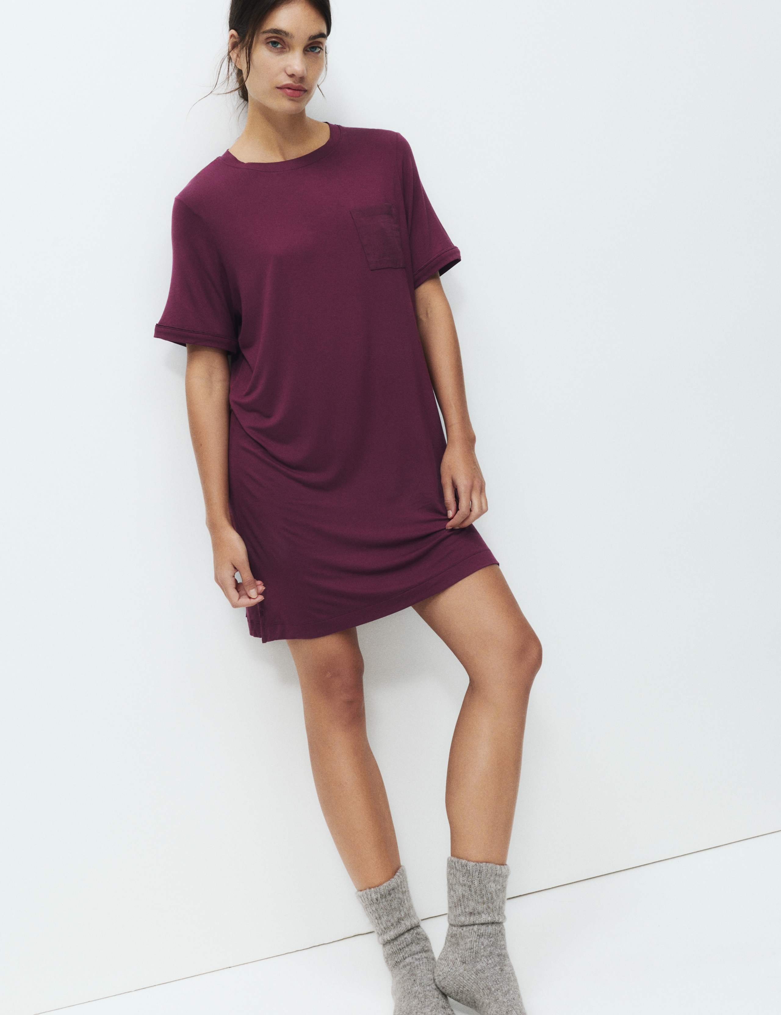 Body Soft™ Satin Trim Nightdress 4 of 5