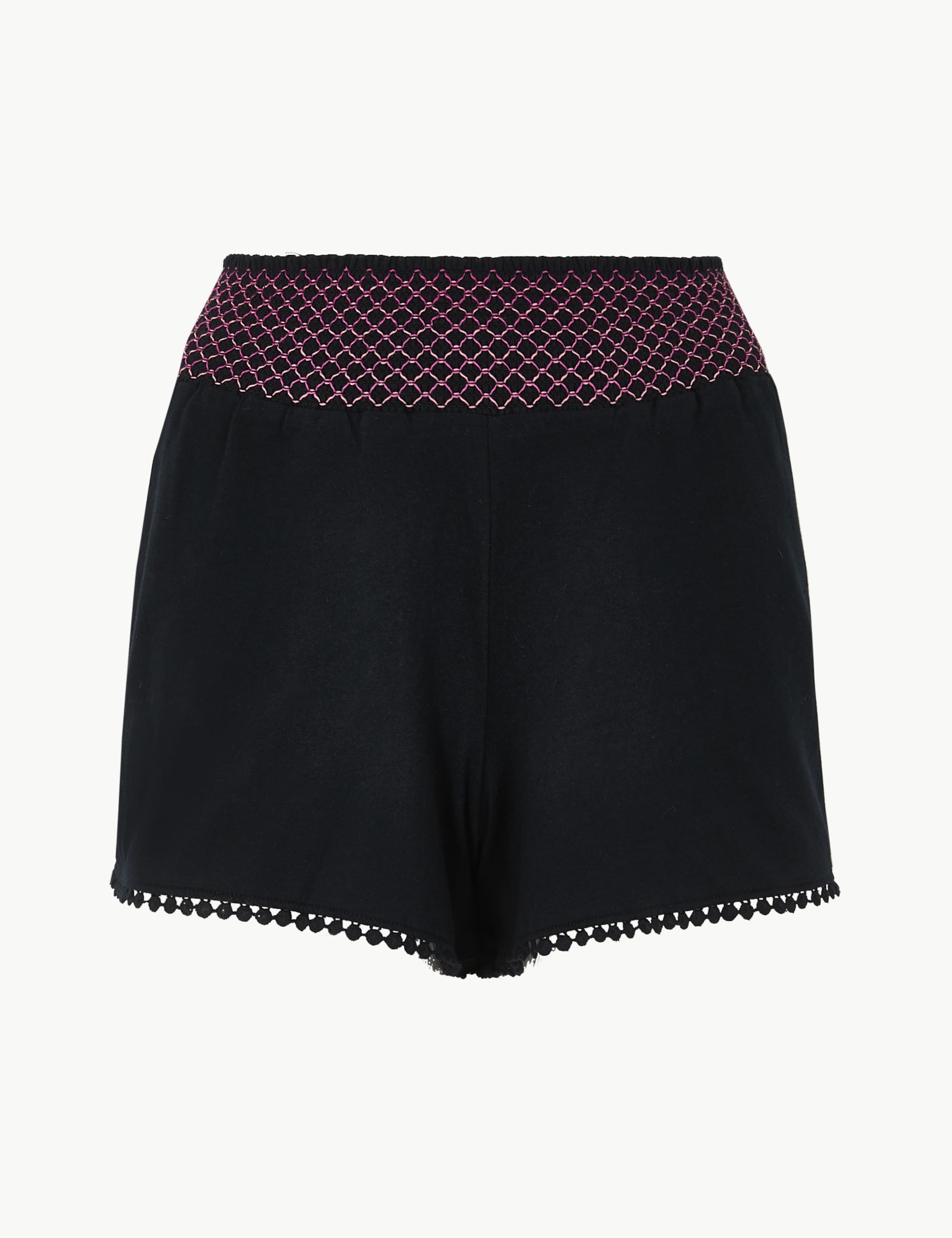 Pure Cotton Embroidered Pyjama Shorts 1 of 1