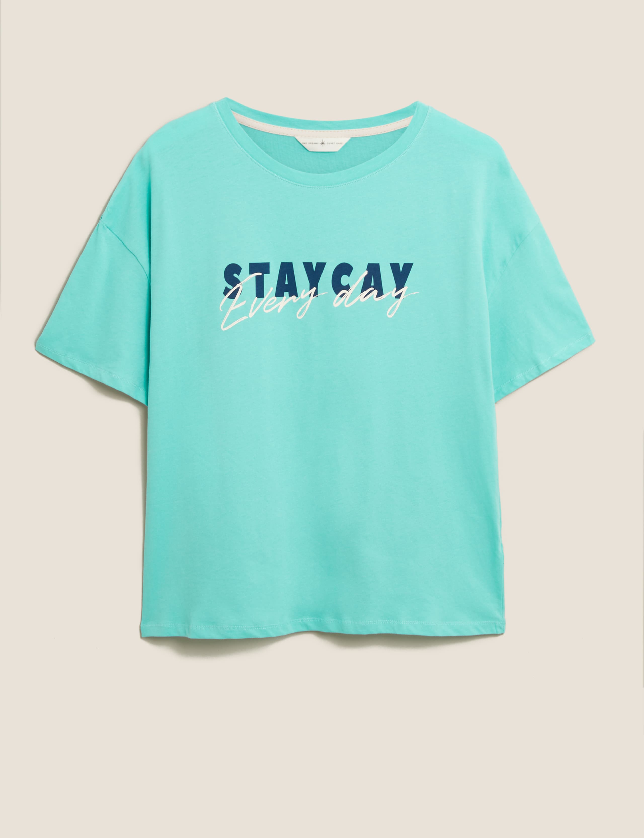 Pure Cotton Staycay Slogan Tee 2 of 4