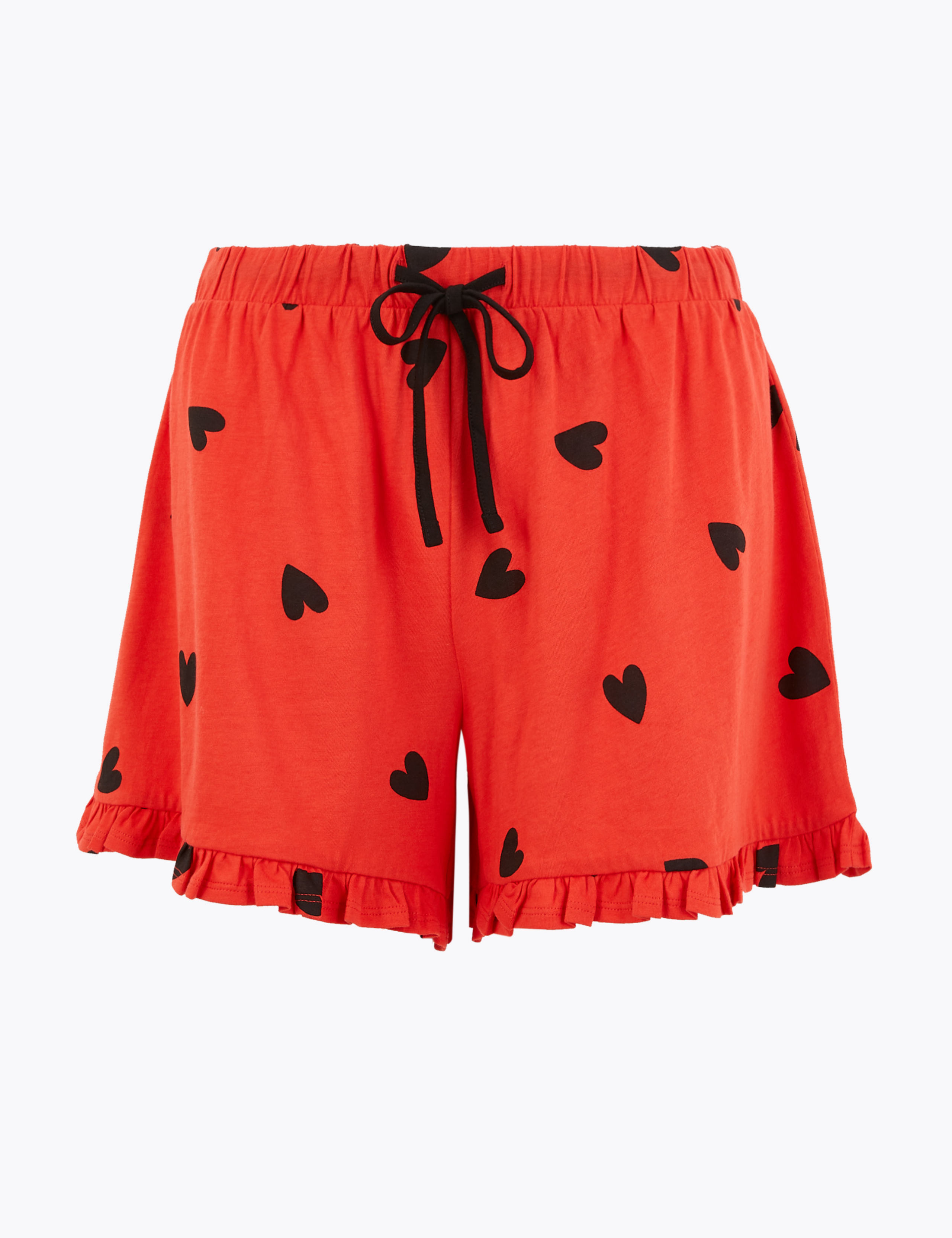 Heart Print Pyjama Shorts 2 of 4