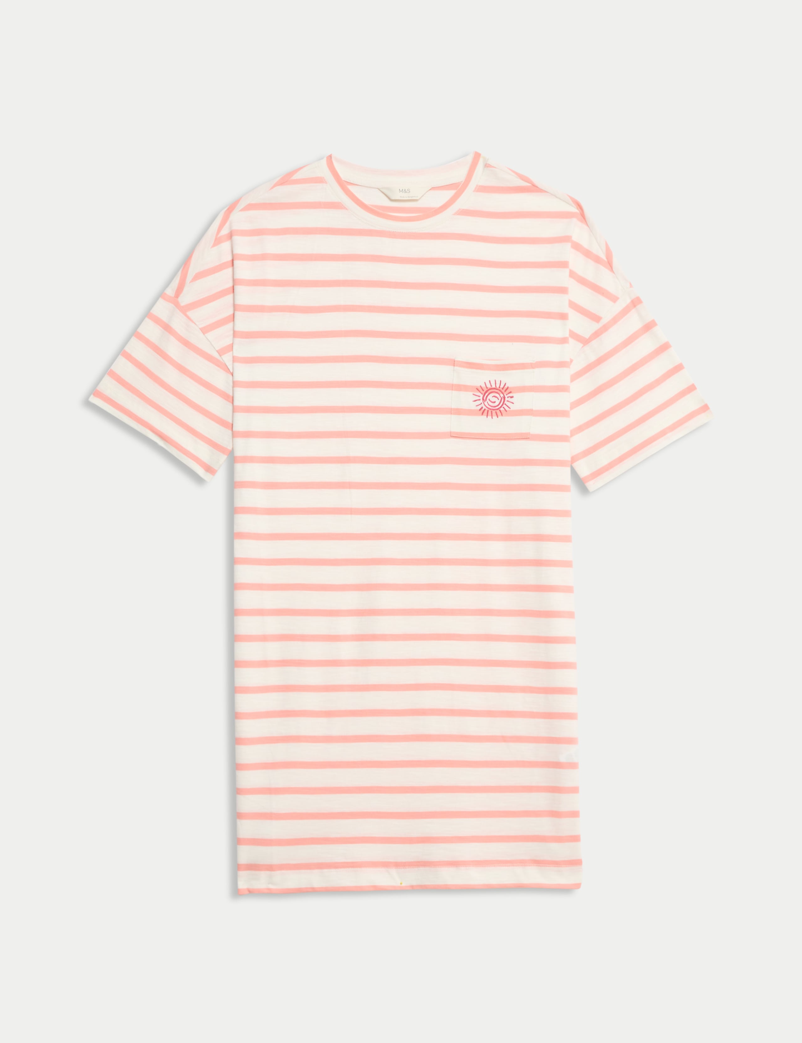 Pure Cotton Striped Nightshirt 2 of 4