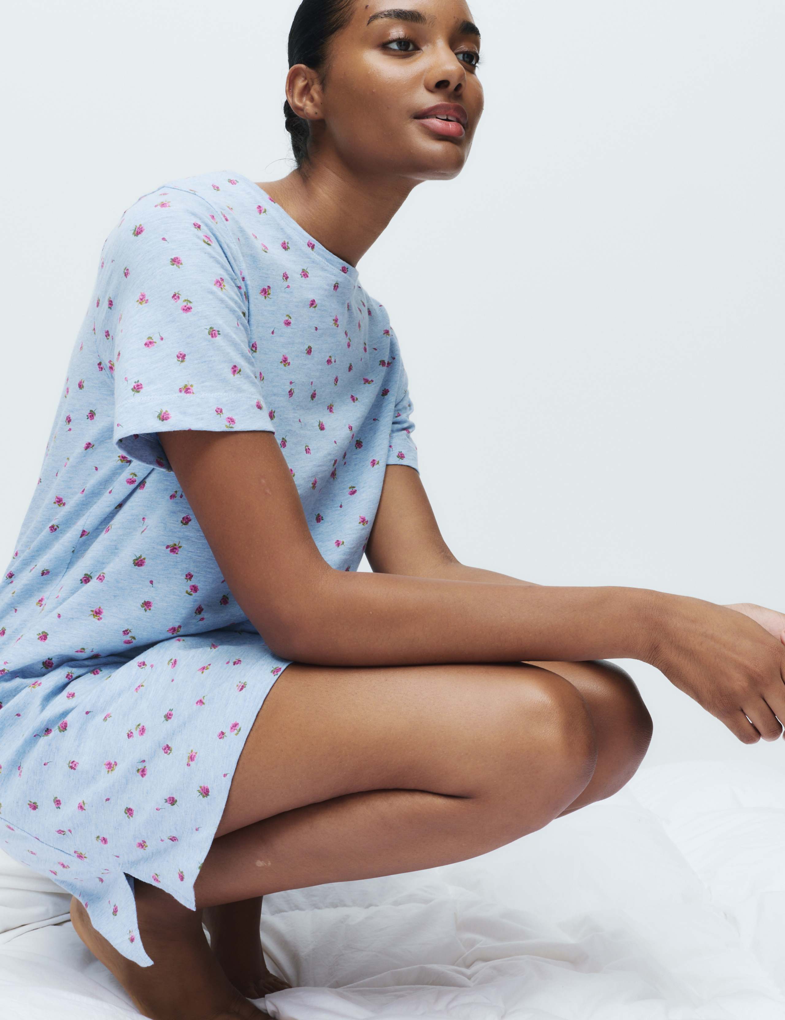 Pure Cotton Printed Nightdress 1 of 4