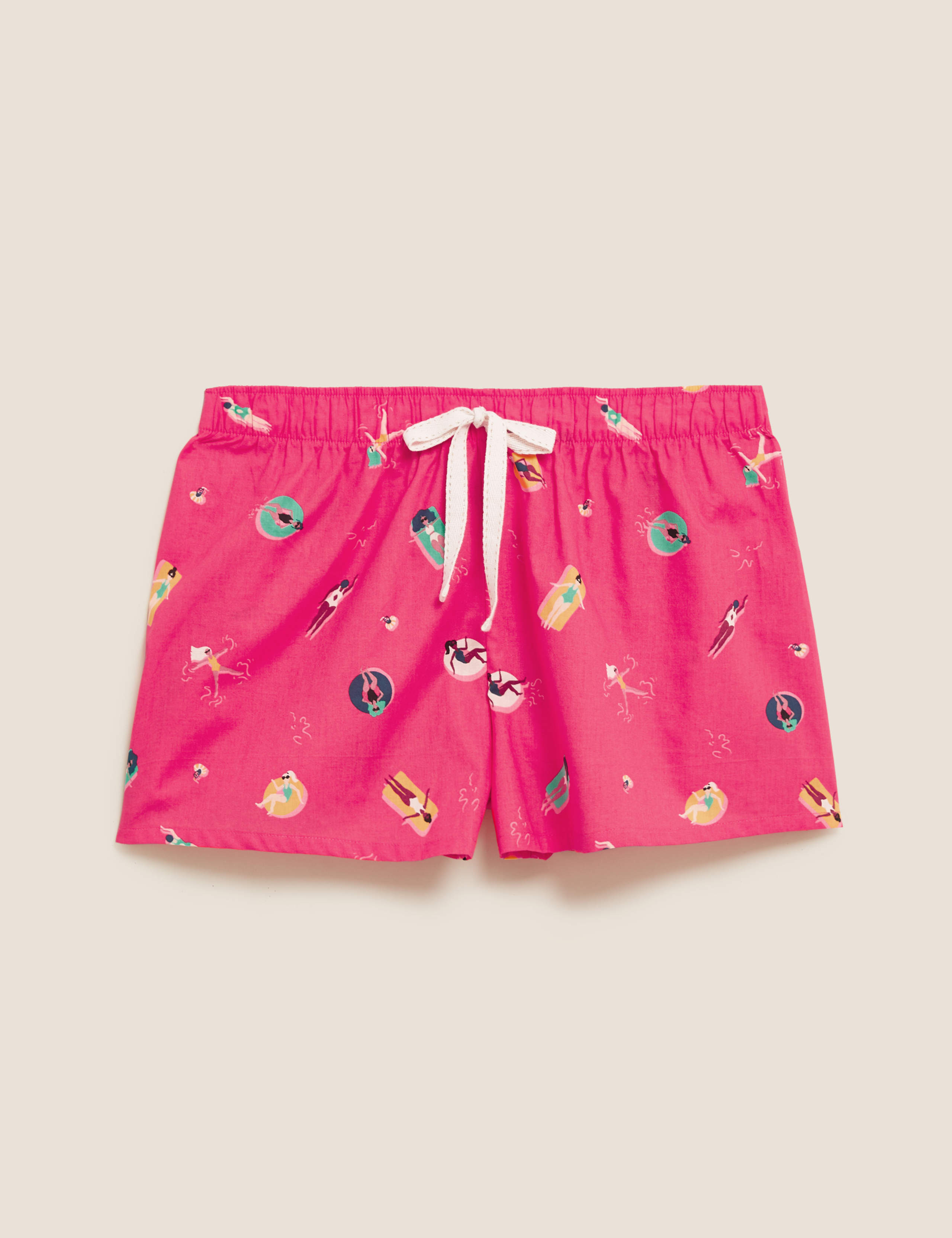 Pure Cotton Pool Print Pyjama Shorts 2 of 5